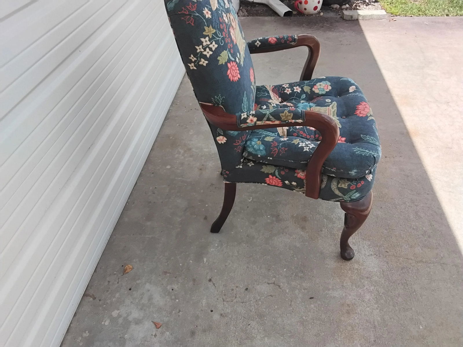 1990s Folk Art Accent Chair - 5
