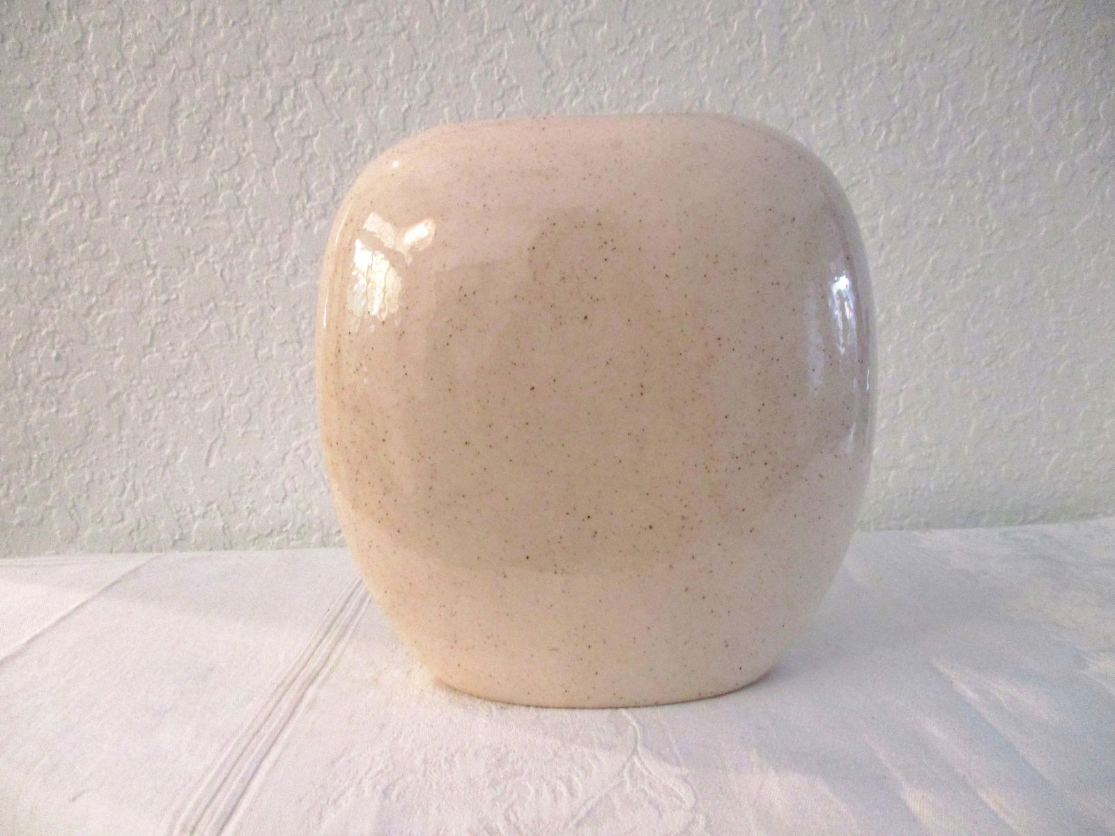 Mid-Century Hand-Painted Bamboo Design Vase - 2