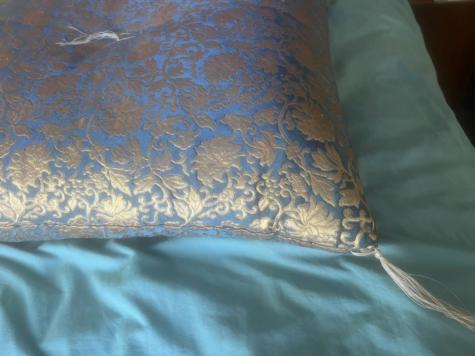 Oversized Brocade Tapestry Pillow - 4