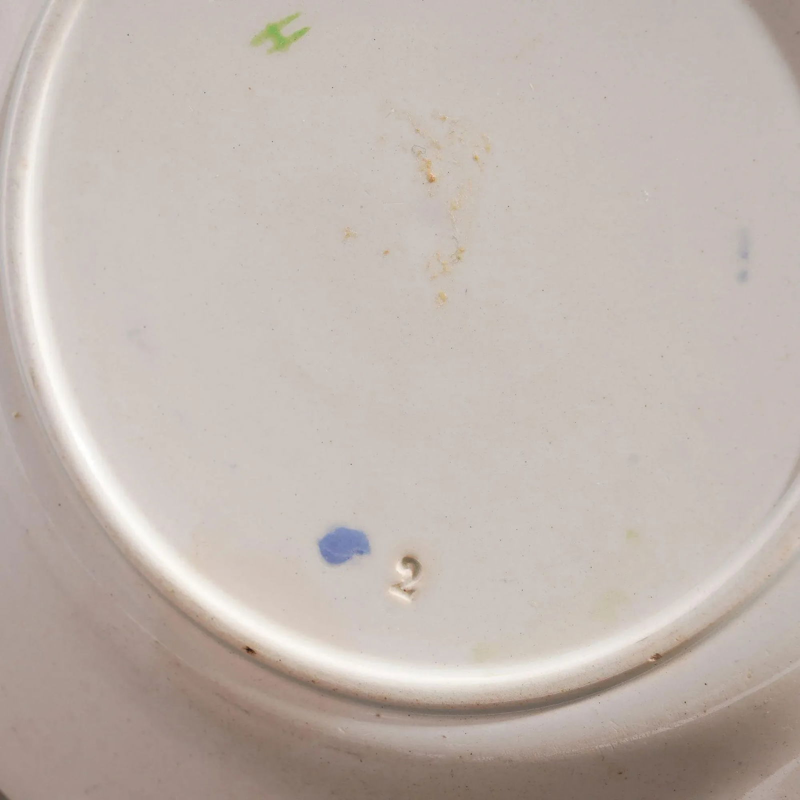 Pair of French Glazed Faience Plates With Scallions and Artichokes, C. 1850's - 14