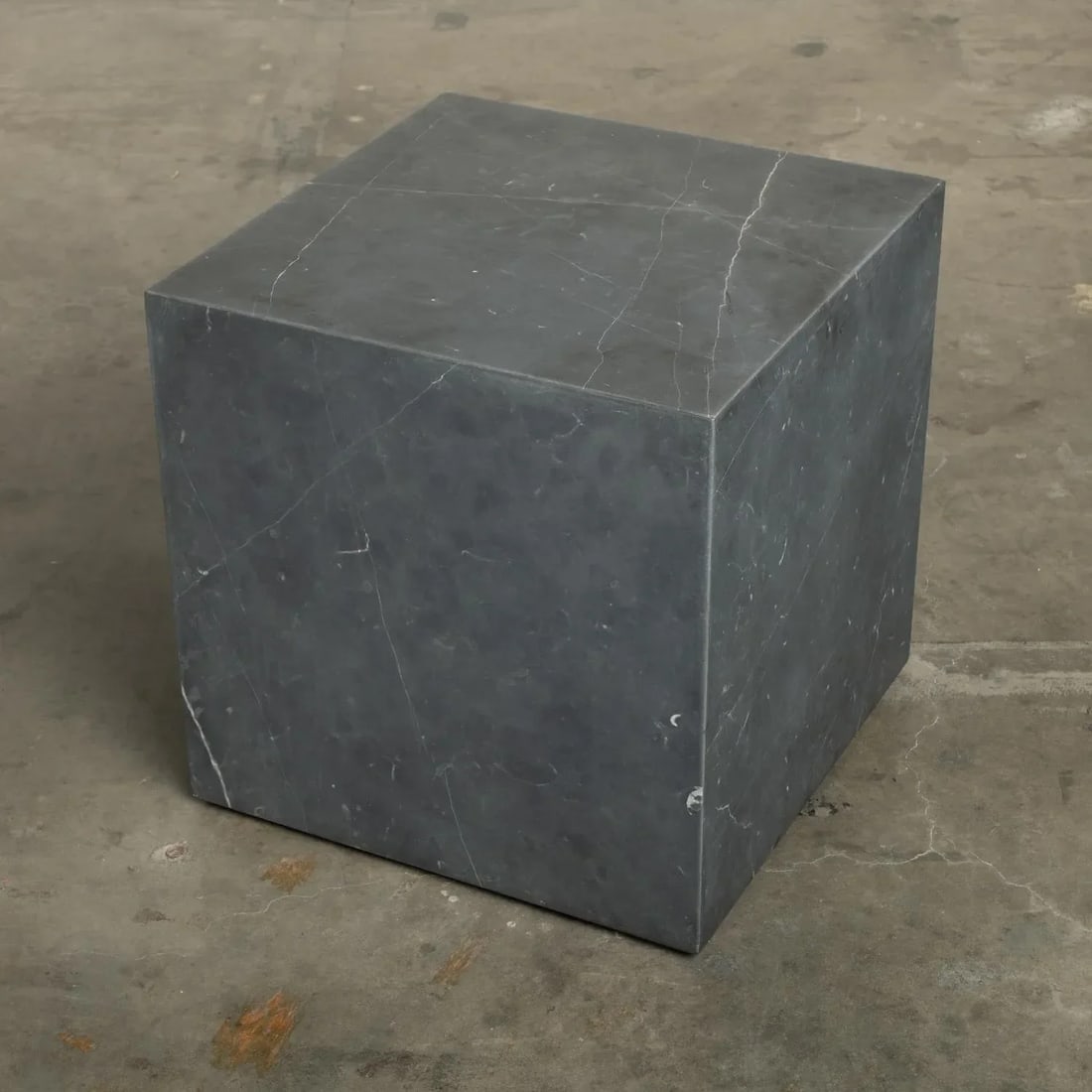 Restoration Hardware Marble Cube Occasional End Side Table - 8