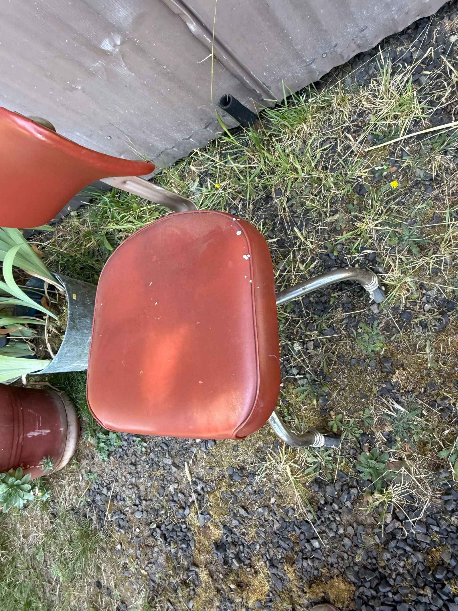 Vintage Steelcase Rolling Burnt Orange Swivel Reclining Desk Chair - 5