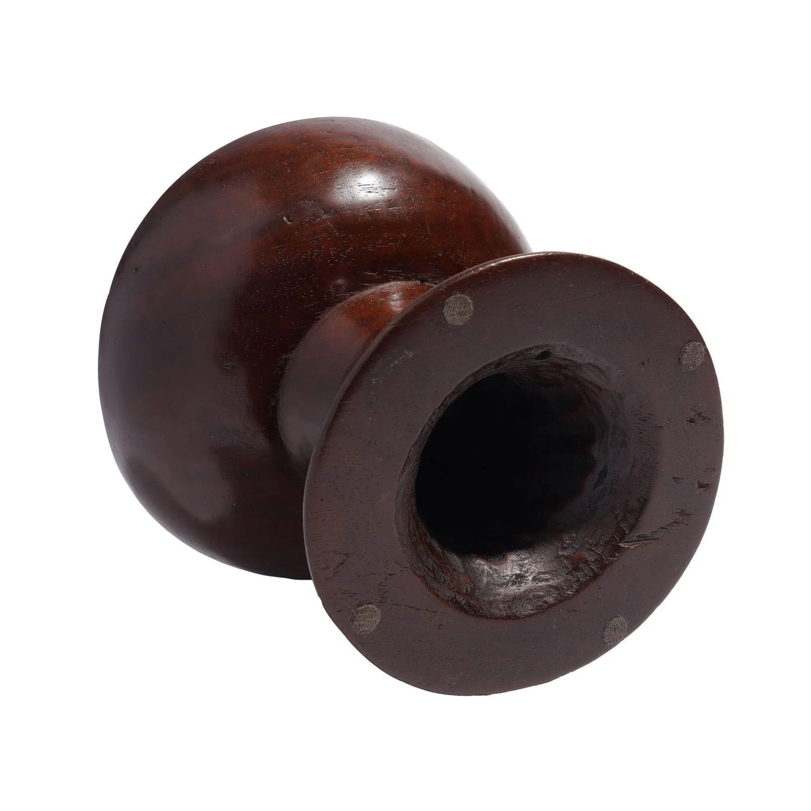 Traditional Balinese Turned Pedestal Hardwood Toraja Cup, 1900's - 7