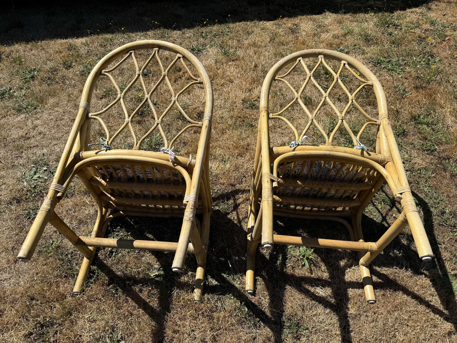 1990s McGuire Style Bentwood Chairs - 2 Available - 6