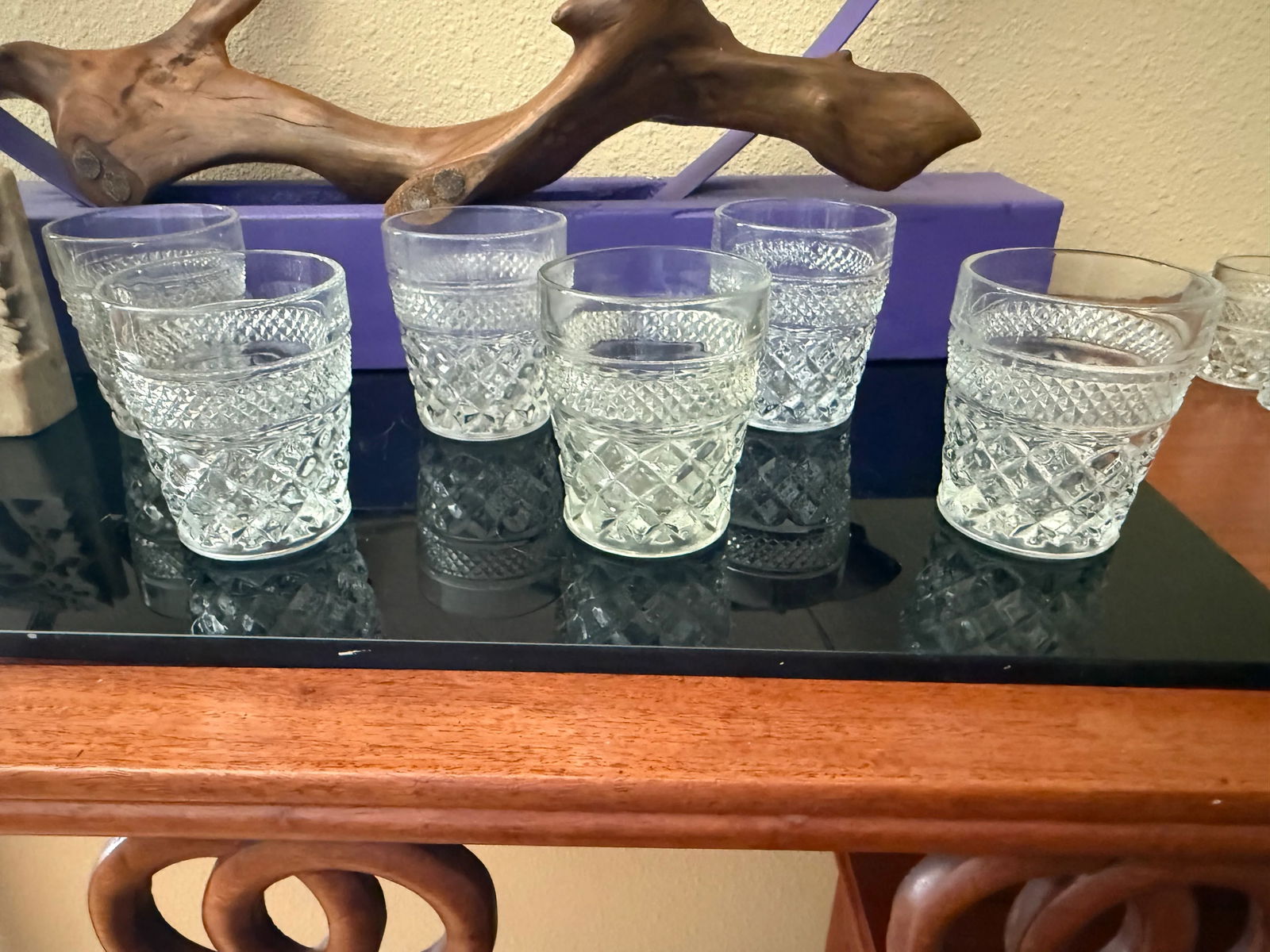 1960s Anchor Hocking Wexford Pattern Glassware Set- 137 Pieces - 5