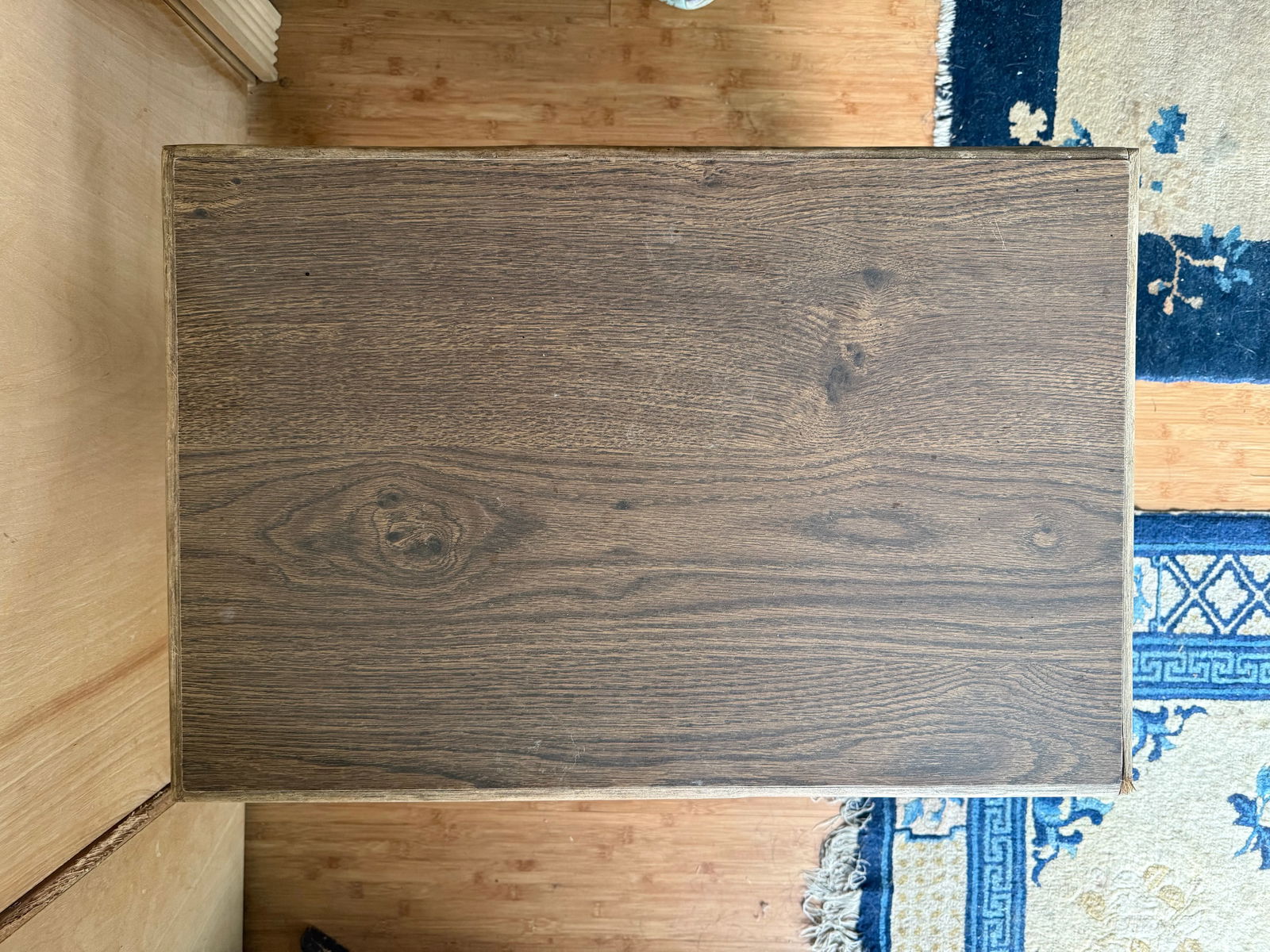 1990s Coastal Chic Bentwood Faux Bamboo Side Table - 4