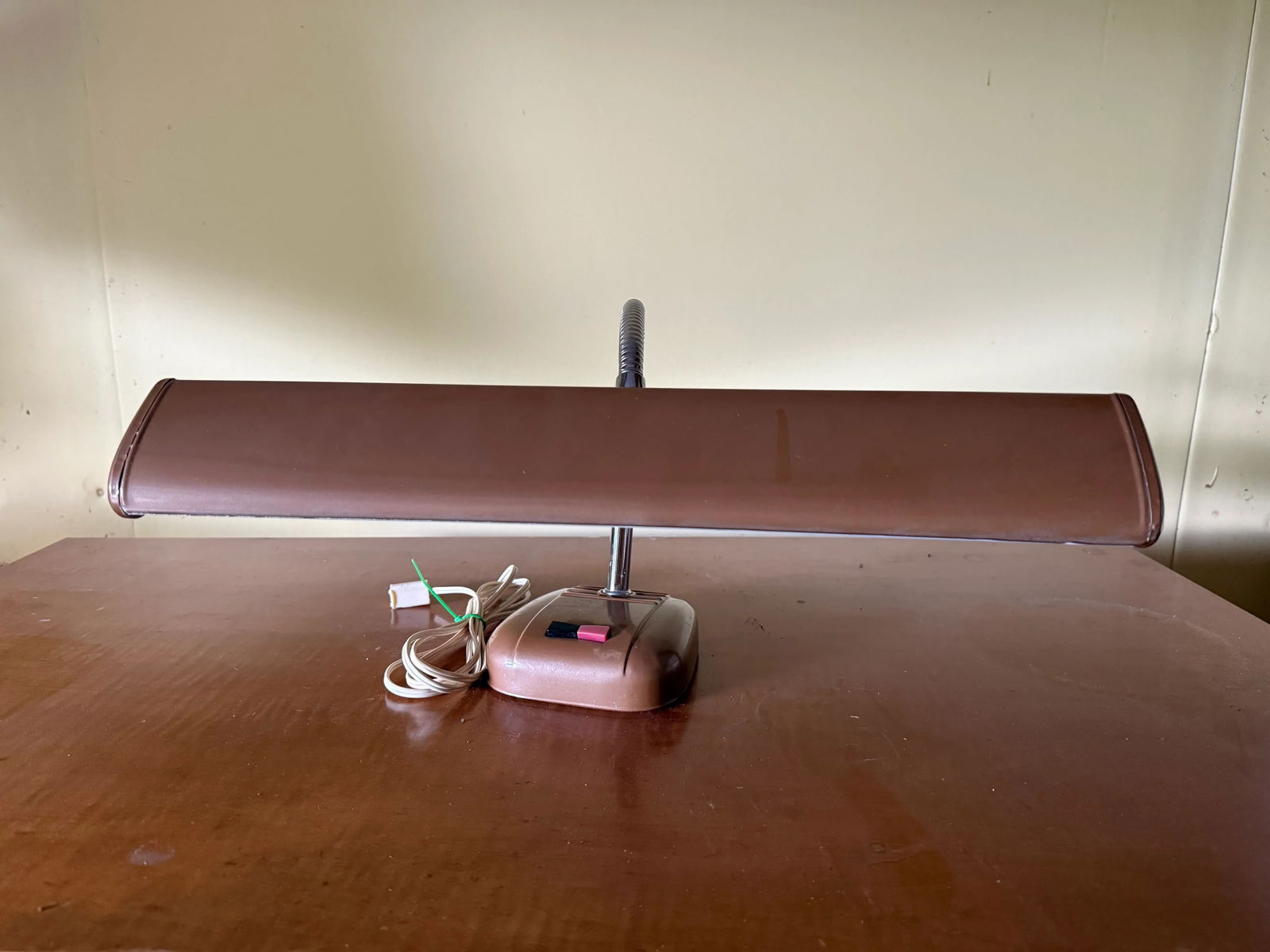 1960s Panasonic Metal Gooseneck Push Button Desk Lamp - 5