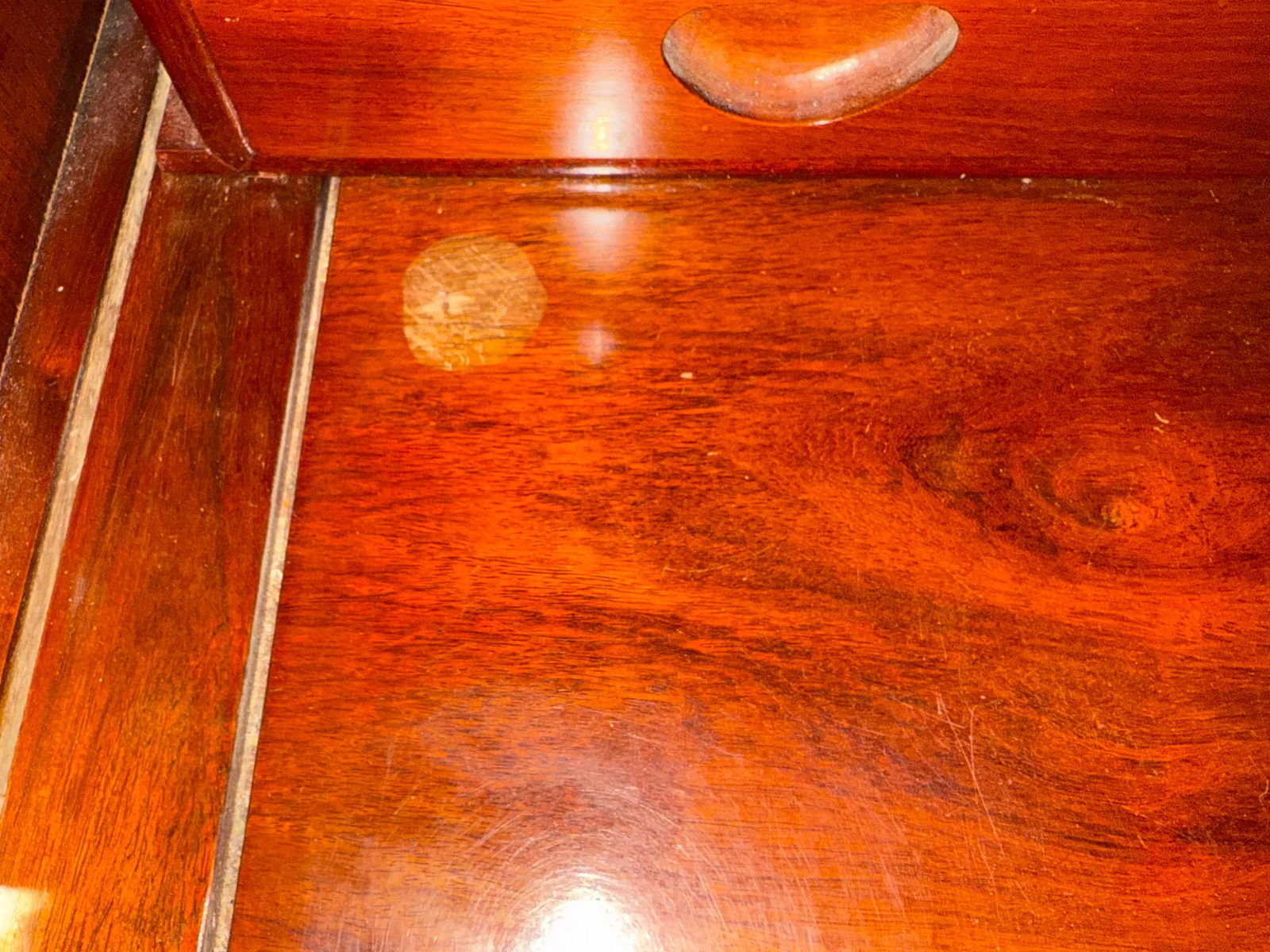 Modern Magic 1960s Hand Carved Rosewood Desk Custom Made in Hong Kong in the Style of George Zee - 10