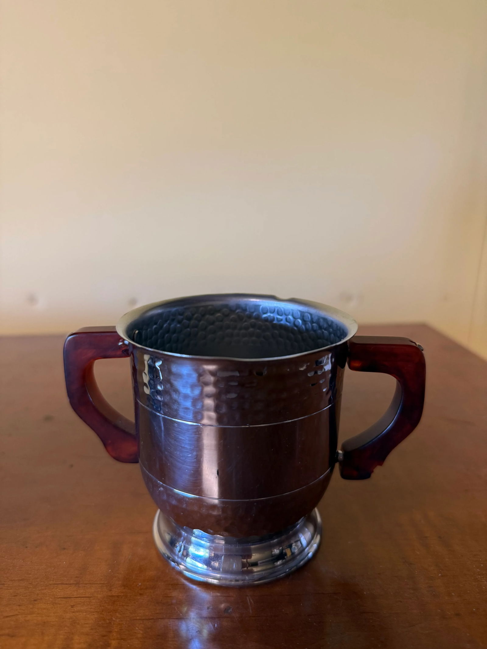 1960s Oneida Stainless Chrome Coffee Pot Including Creamer and Sugar Set With Bakelite Handles- 3 Pi - 6