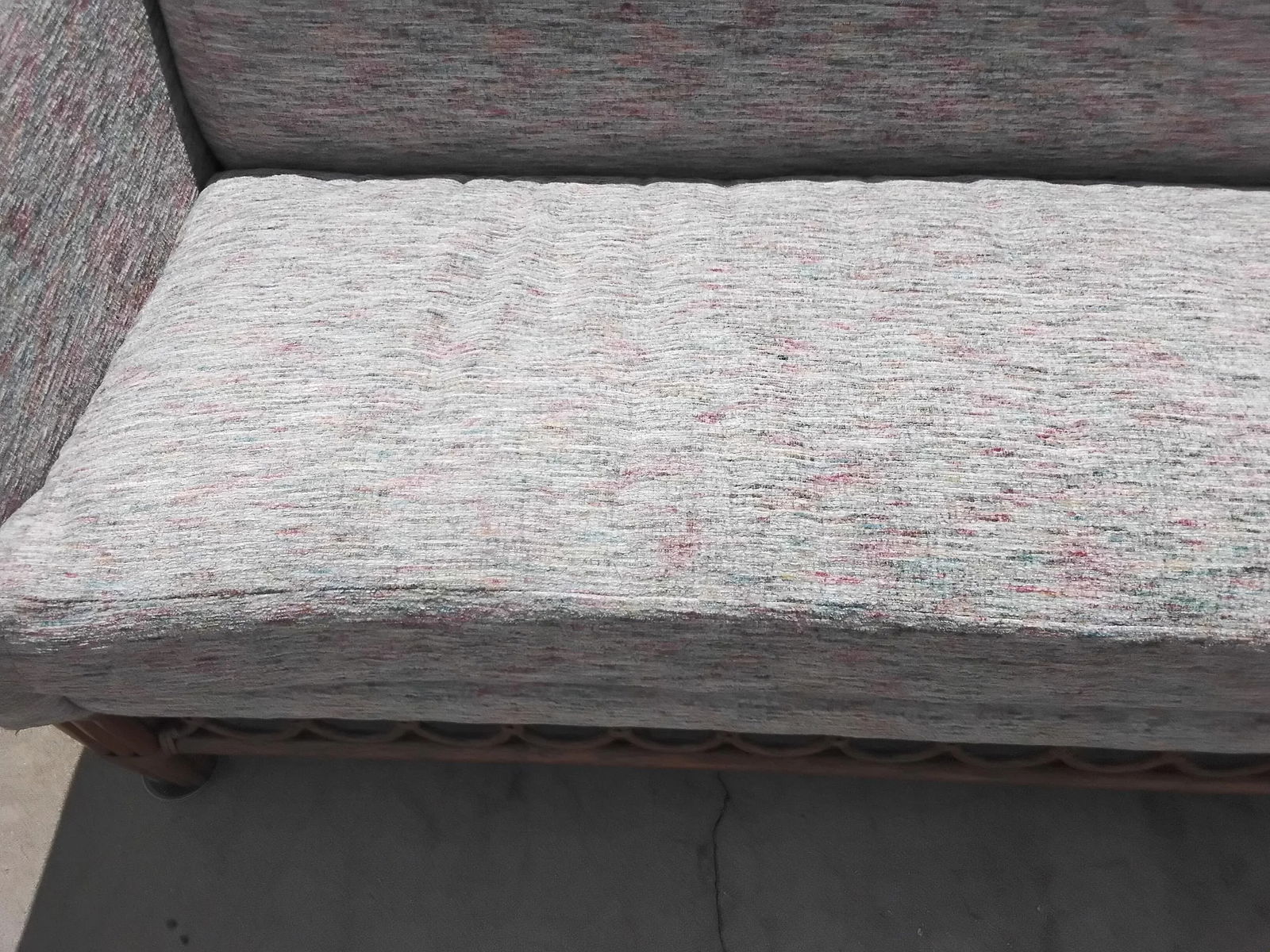 1980s Mid-Century Tropical McGuire Style Townhouse Sofa - 10