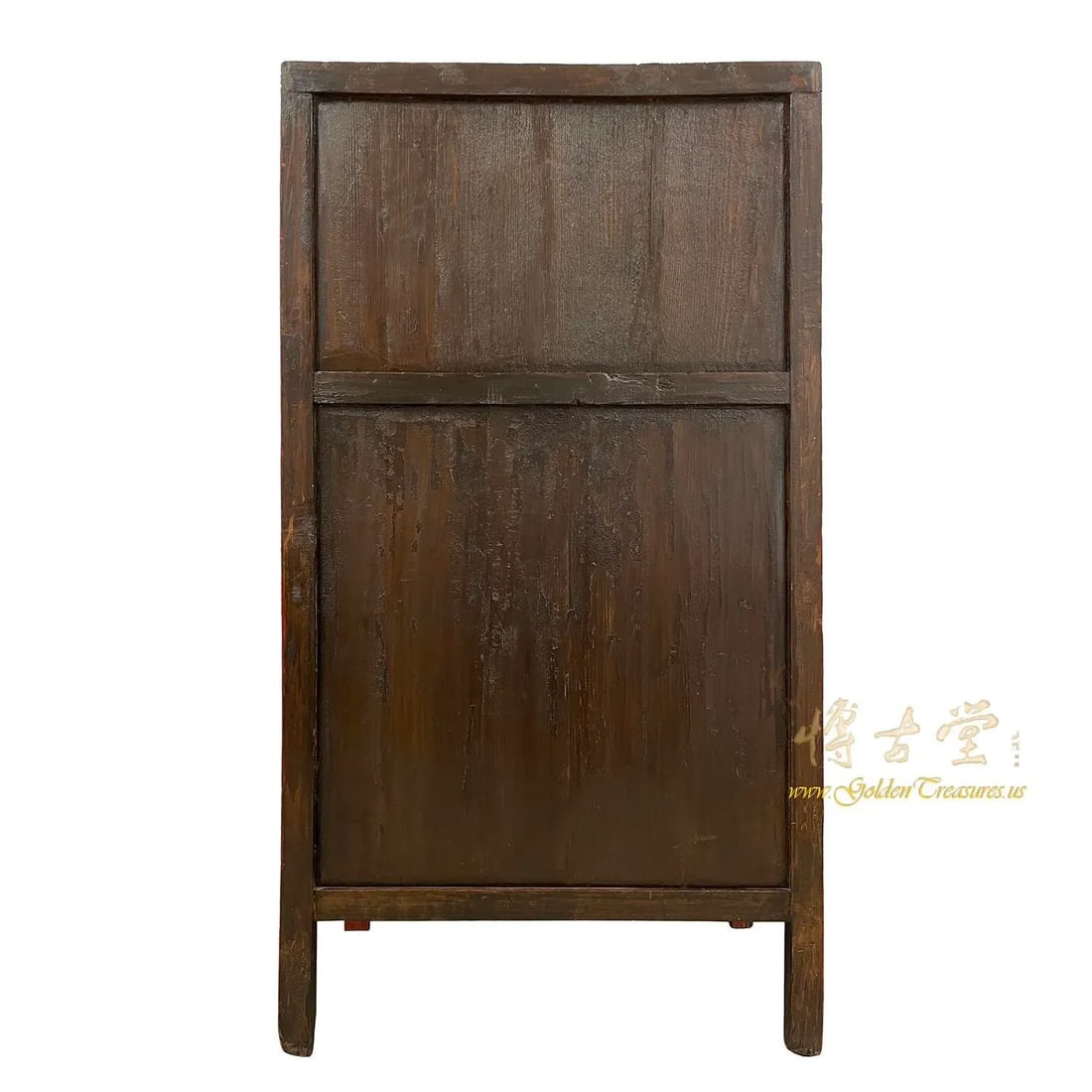 Late 19th Century Antique Chinese Red Lacquered Cabinet, Armoire, Wardrobe - 10