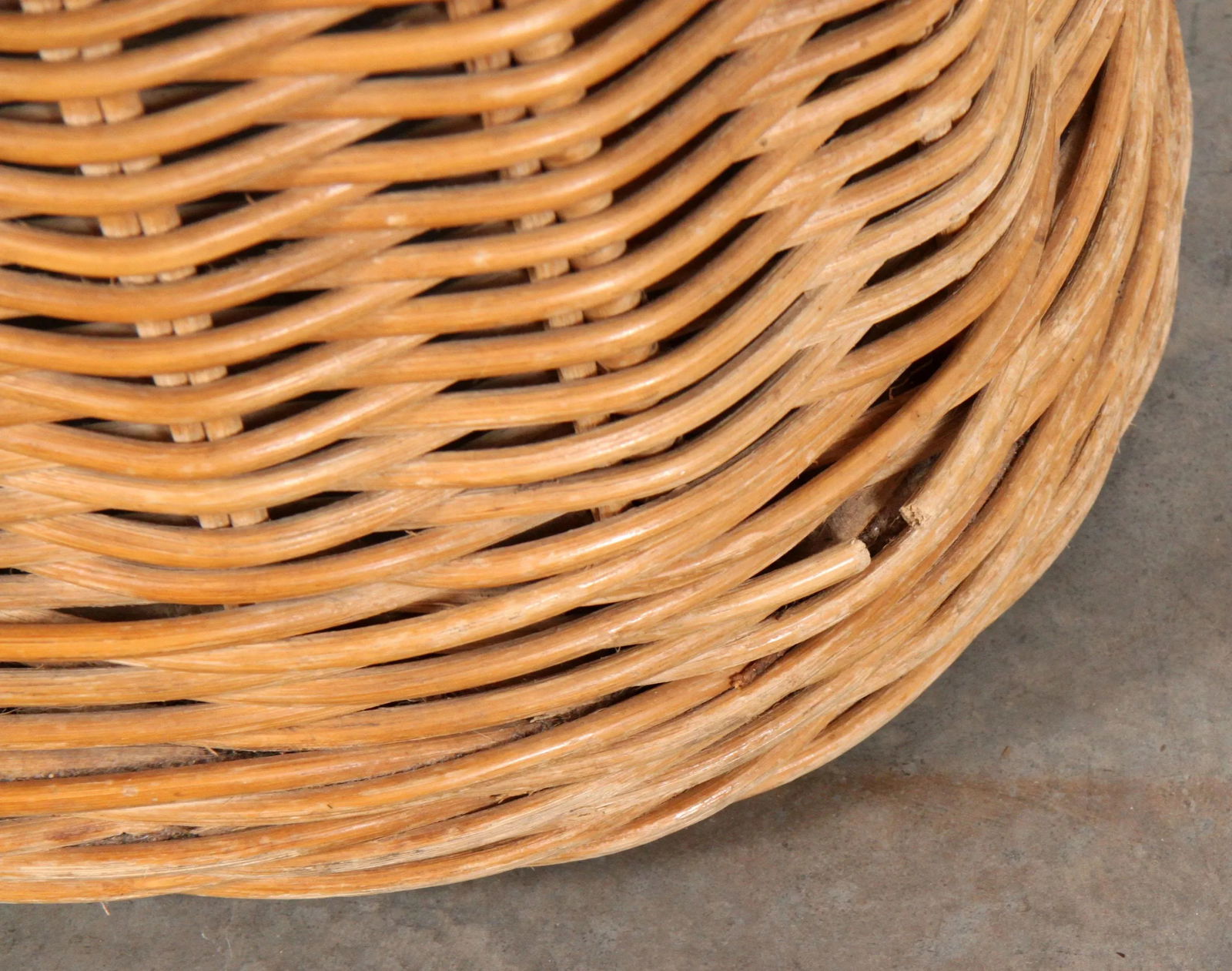 Vintage Hollywood Regency Pencil Reed Console Table - 8