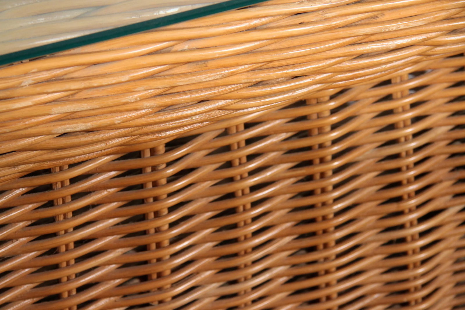 Vintage Hollywood Regency Pencil Reed Console Table - 9