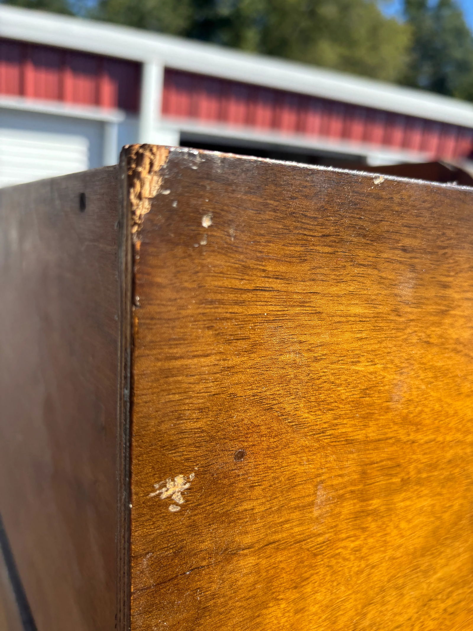 Vintage Art Deco English Walnut Veneer Wardrobe - 9