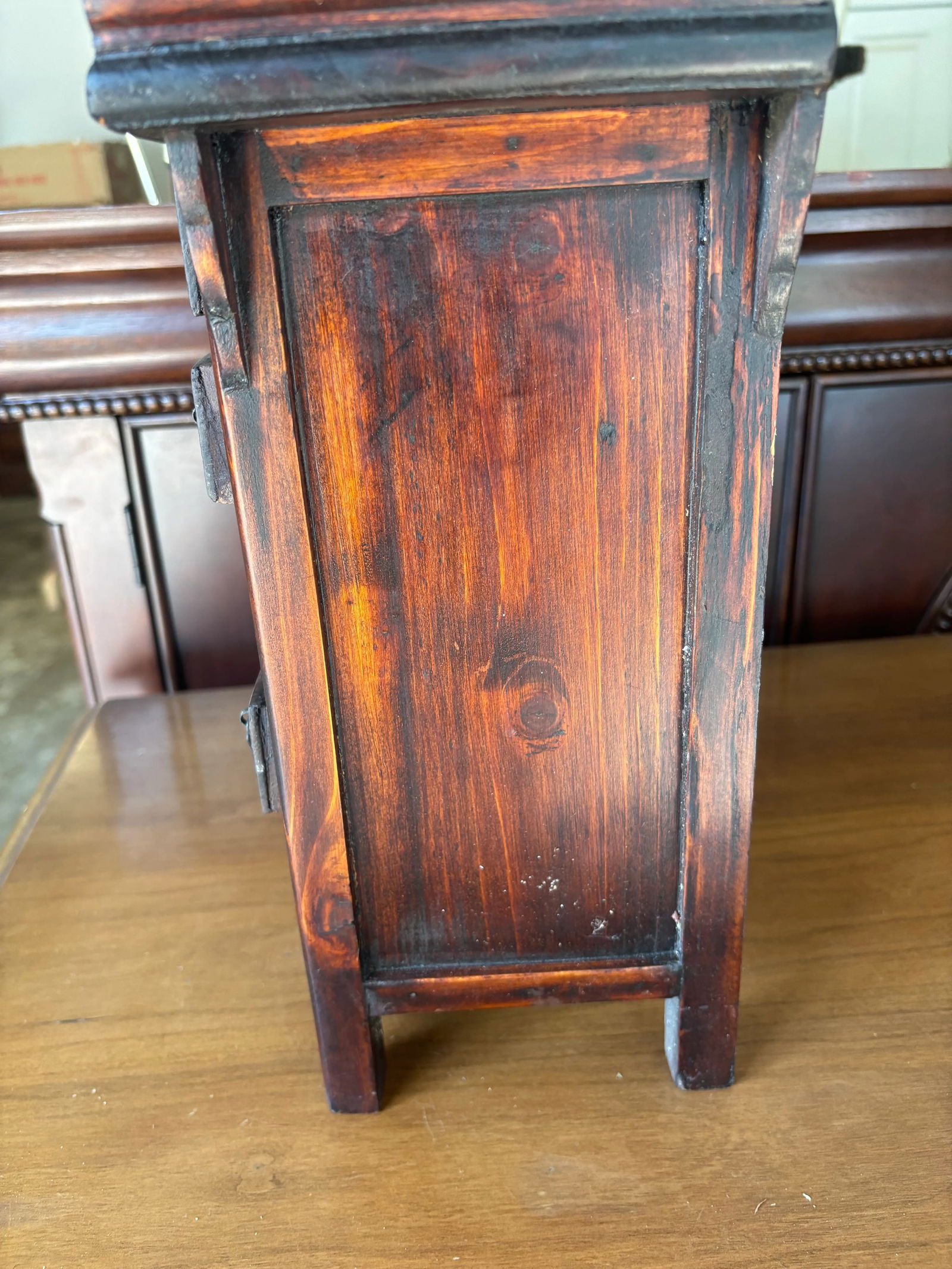 Vintage Chinese Medicine Cabinet With 14 Drawers, Apothecary Cabinet, 1950s - 7