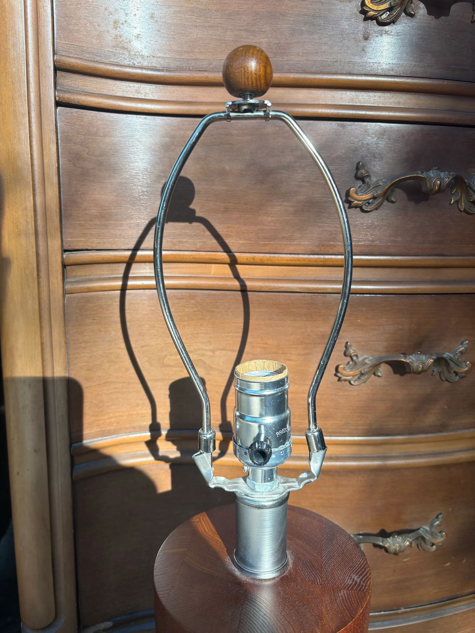 Mid 20th Century Midcentury Modern Danish Teakwood Table Lamp - 2