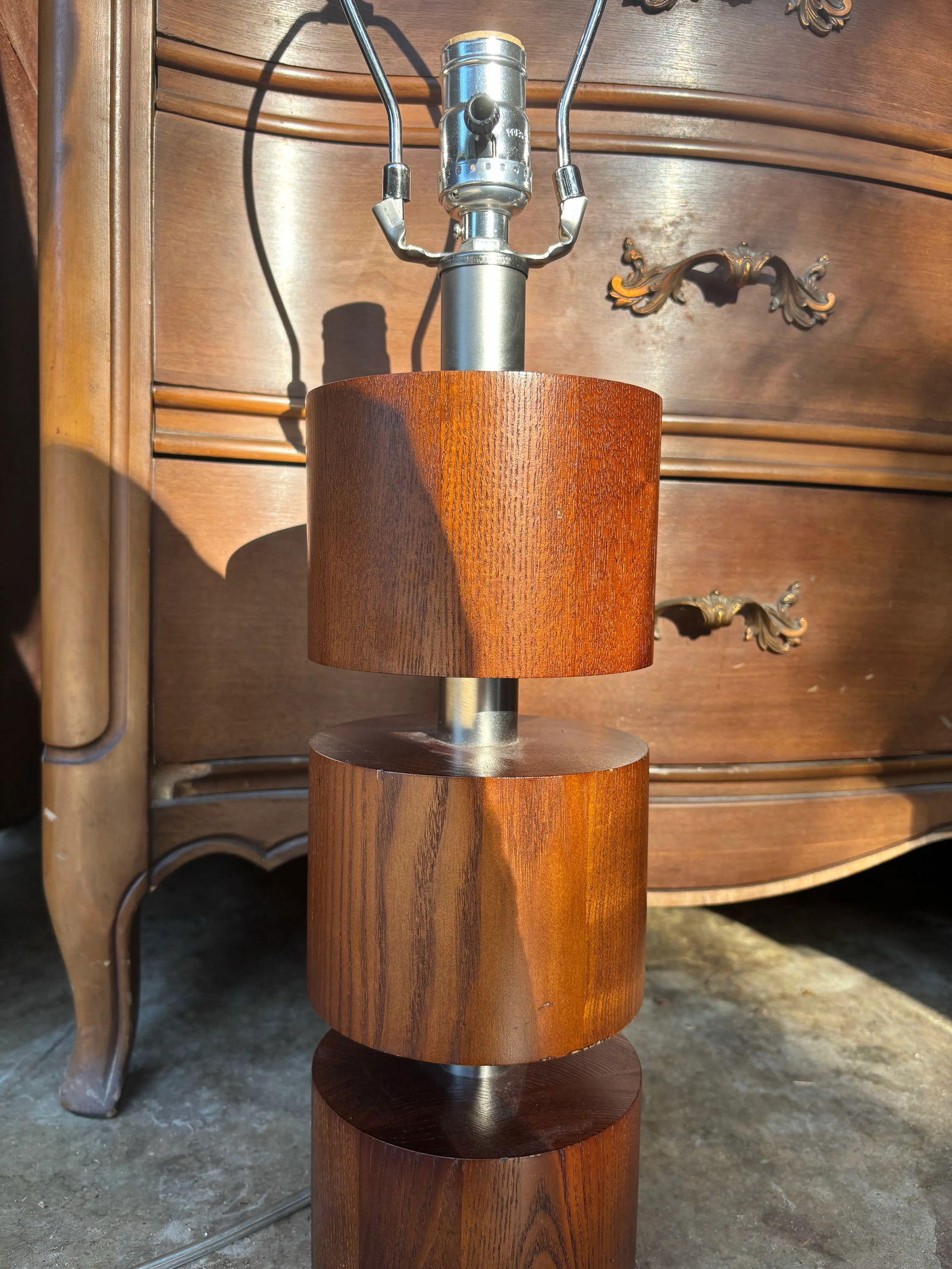Mid 20th Century Midcentury Modern Danish Teakwood Table Lamp - 6