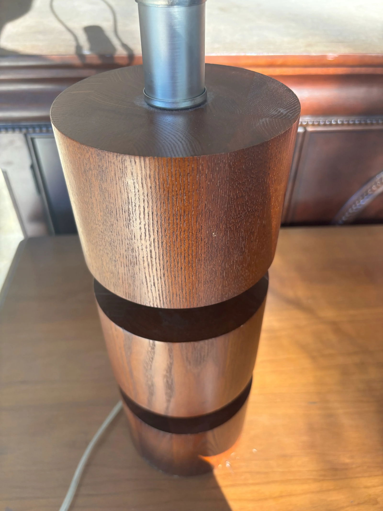 Mid 20th Century Midcentury Modern Danish Teakwood Table Lamp - 7