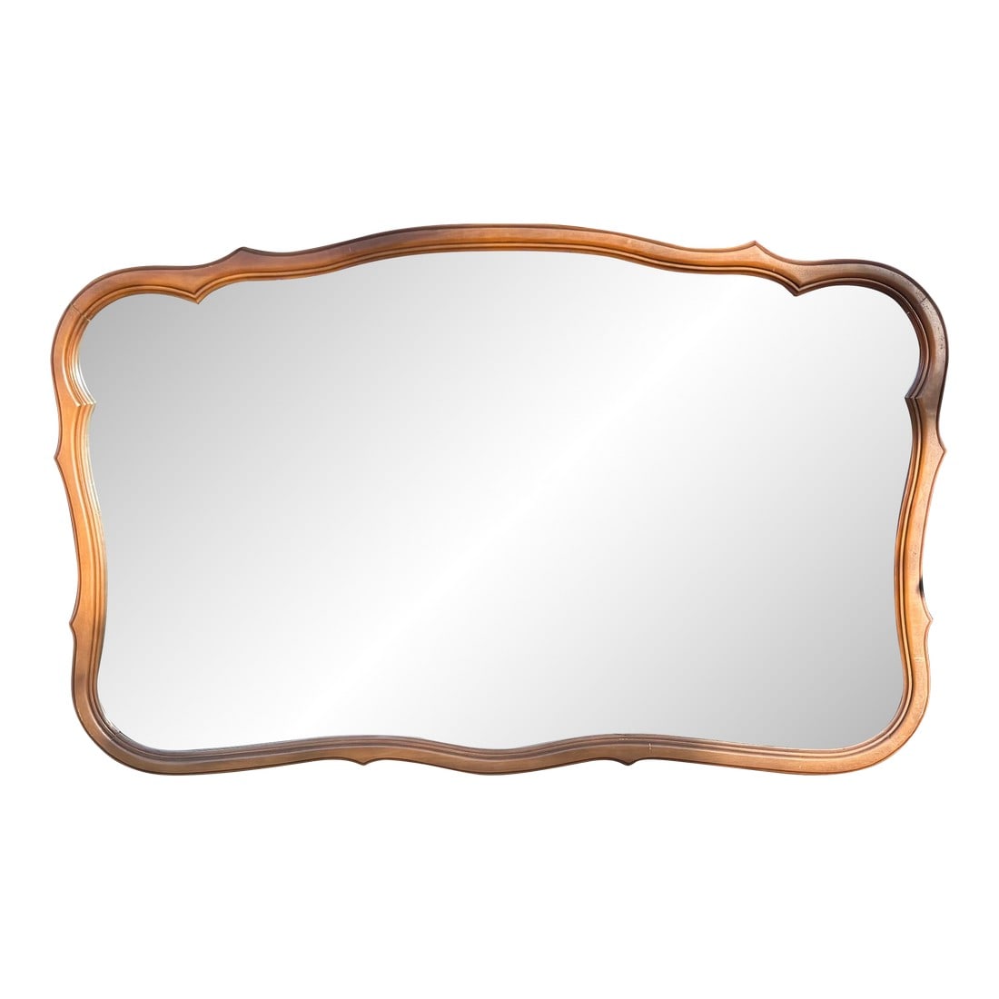Bassett Furniture French Provincial Vintage Wall Mirror: Add timeless charm to your space with this Bassett Furniture French Provincial Vintage Mirror, featuring elegant curves, ornate detailing, and a classic antique finish that captures the romance of