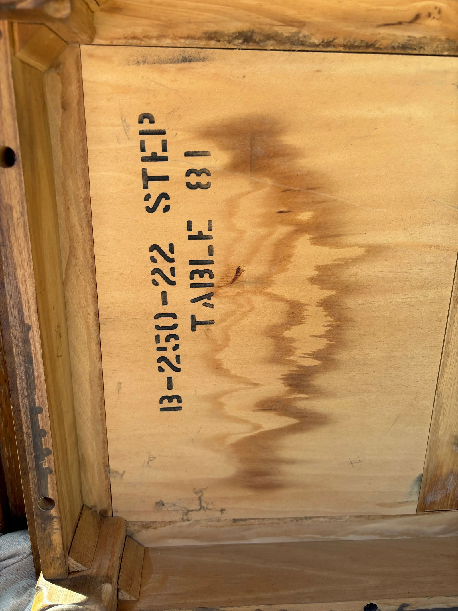 Midcentury Marble Top Step-Back End Tables, Set of Two - 10