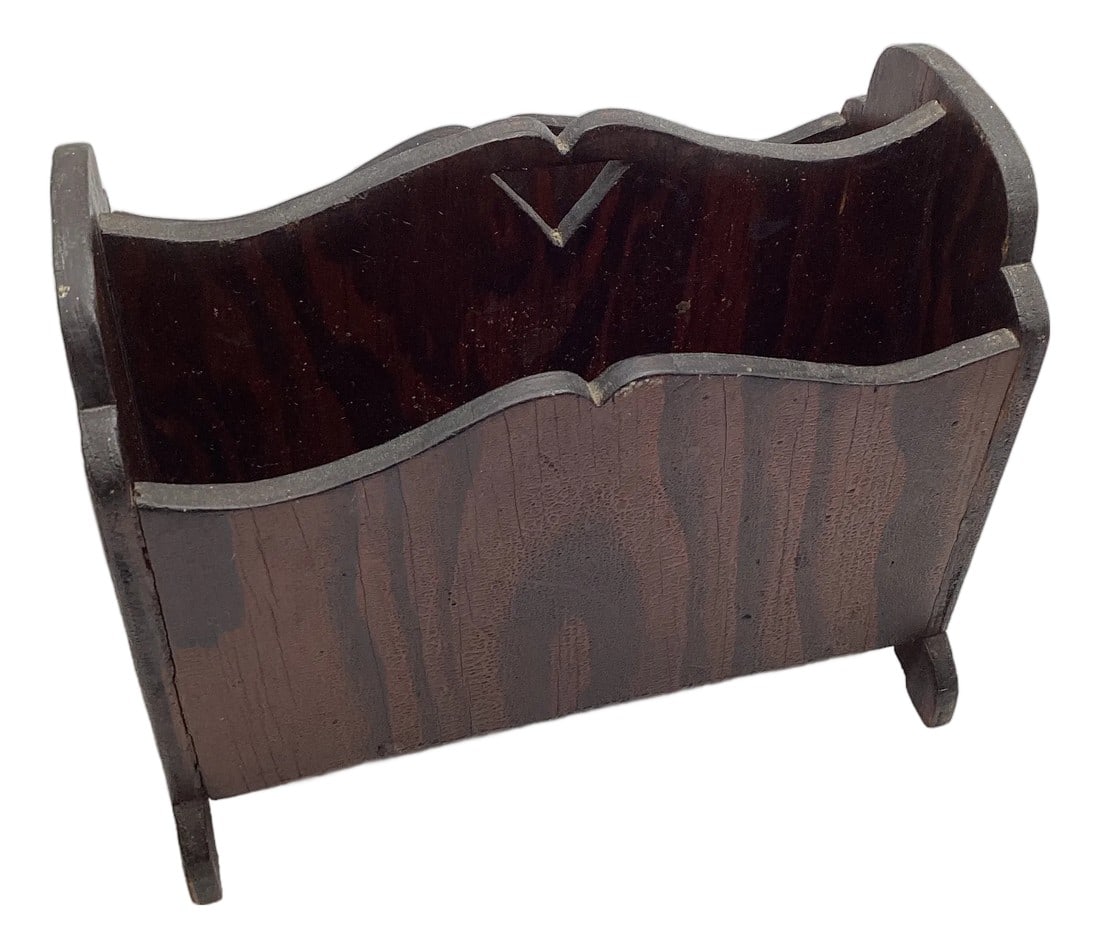 Vintage Wooden Letter Mail Holder Farmhouse Decor Primitive Handmade: Vintage Wooden Letter Mail Holder Farmhouse Decor Primitive Original Handmade holder Rustic farmhouse style Utensil holder Cabinet or desk organizer Measurements in pics Condition: Alterations: Origin