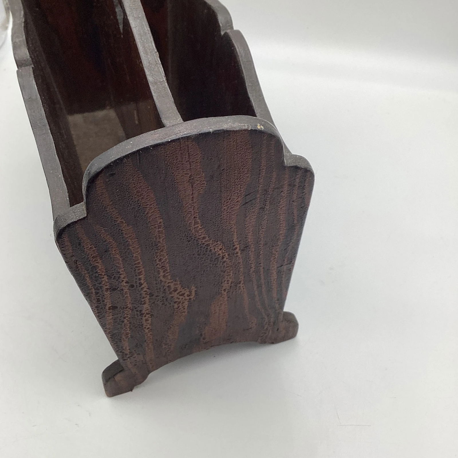 Vintage Wooden Letter Mail Holder Farmhouse Decor Primitive Handmade - 3