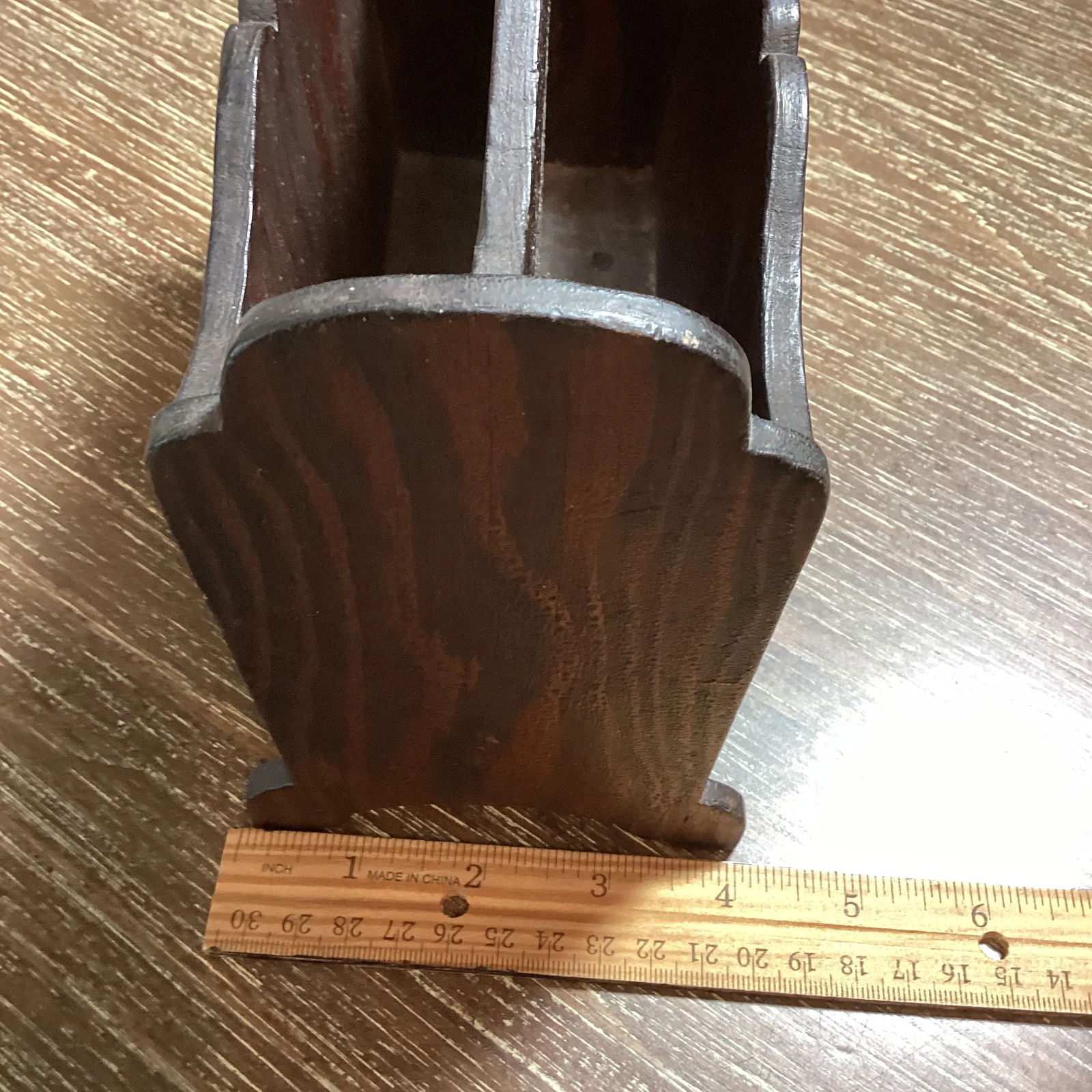 Vintage Wooden Letter Mail Holder Farmhouse Decor Primitive Handmade - 6