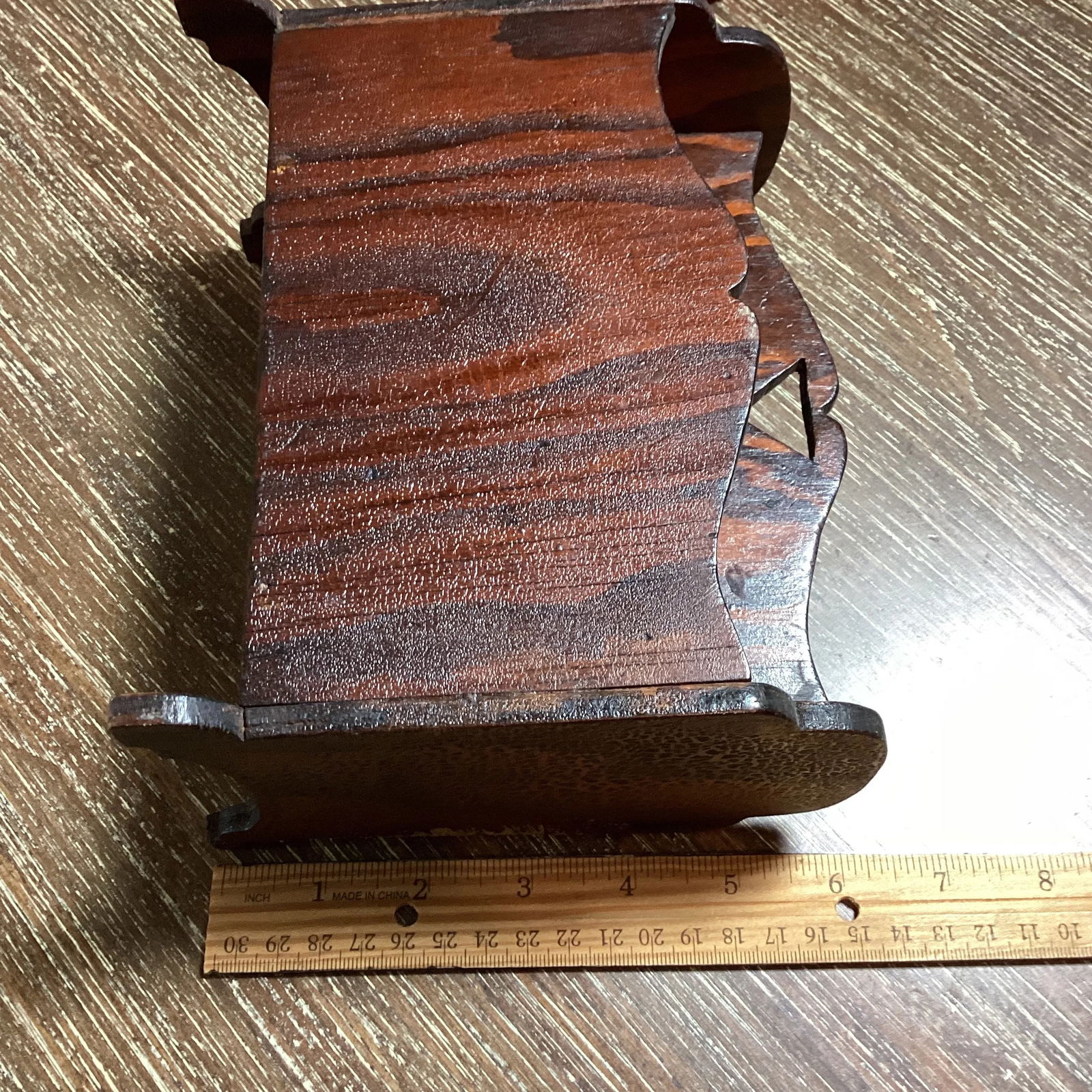 Vintage Wooden Letter Mail Holder Farmhouse Decor Primitive Handmade - 7