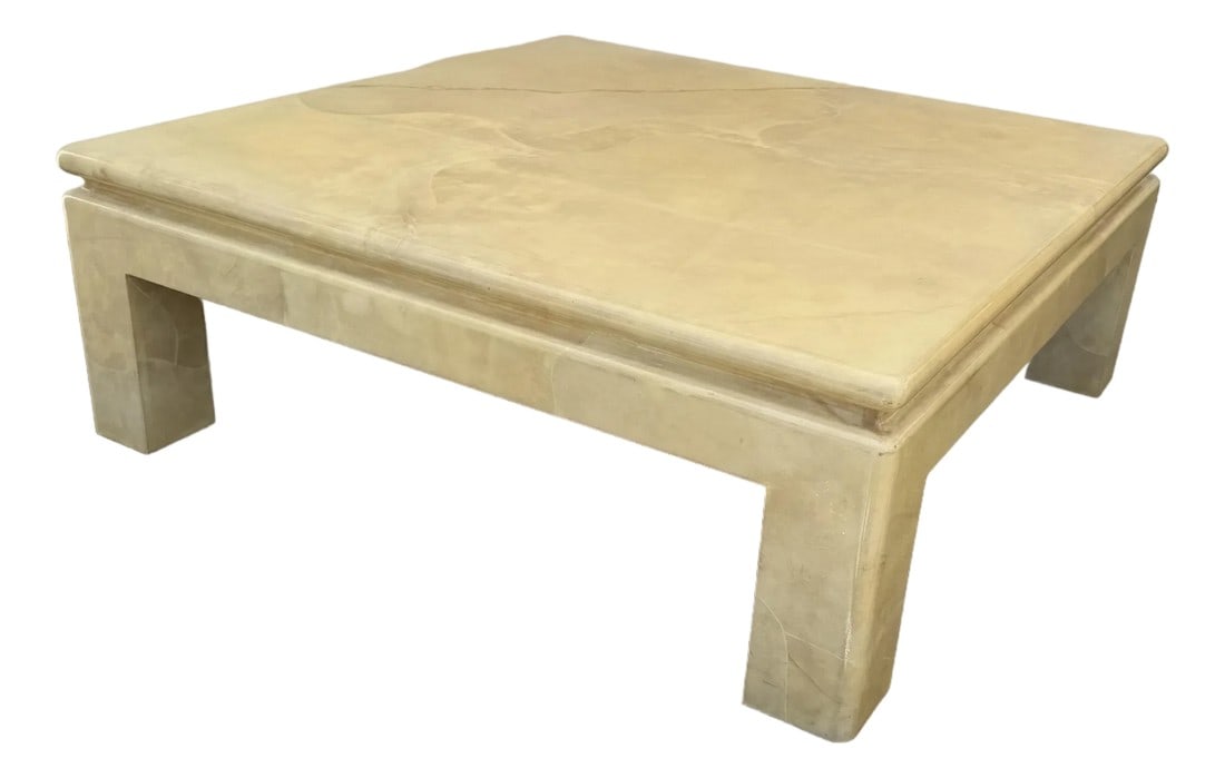 A Sally Sirkin Lewis Designed for J Robert Scott & Associates,Inc. Parchment Cocktail/Coffee Table. (1 of 7)