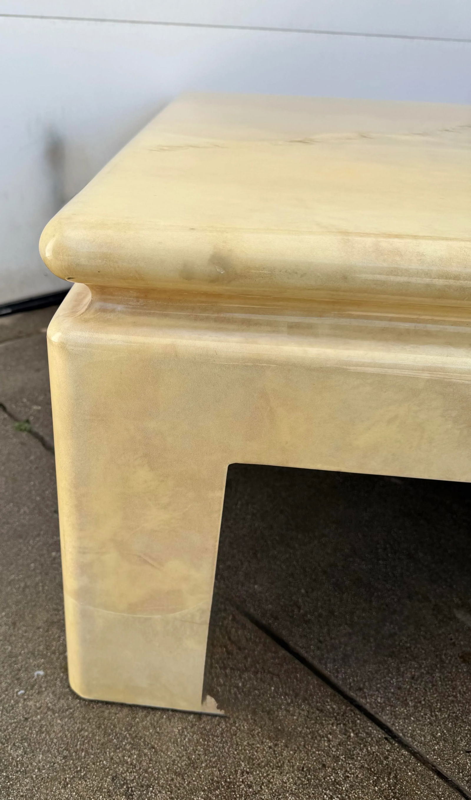 A Sally Sirkin Lewis Designed for J Robert Scott & Associates,Inc. Parchment Cocktail/Coffee Table. - 5