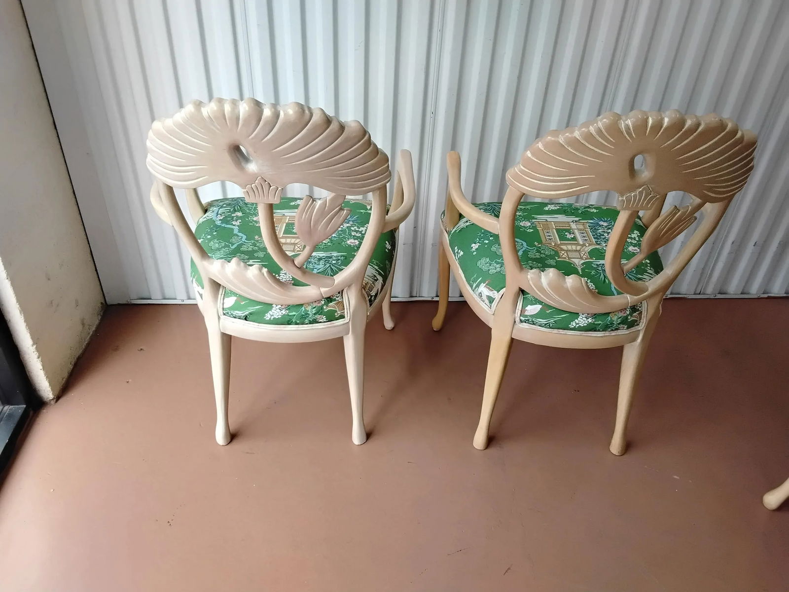 Mid 20th Century Palm Beach Lotus Dining Chairs - 3