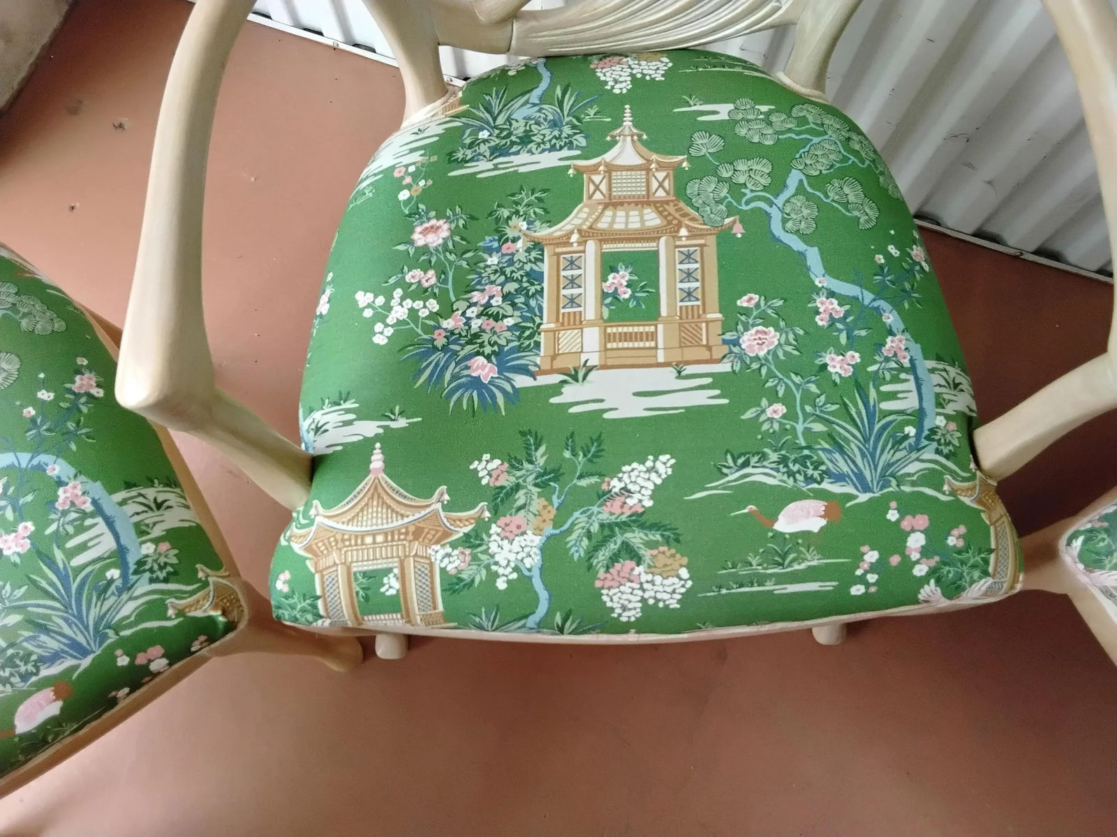 Mid 20th Century Palm Beach Lotus Dining Chairs - 8