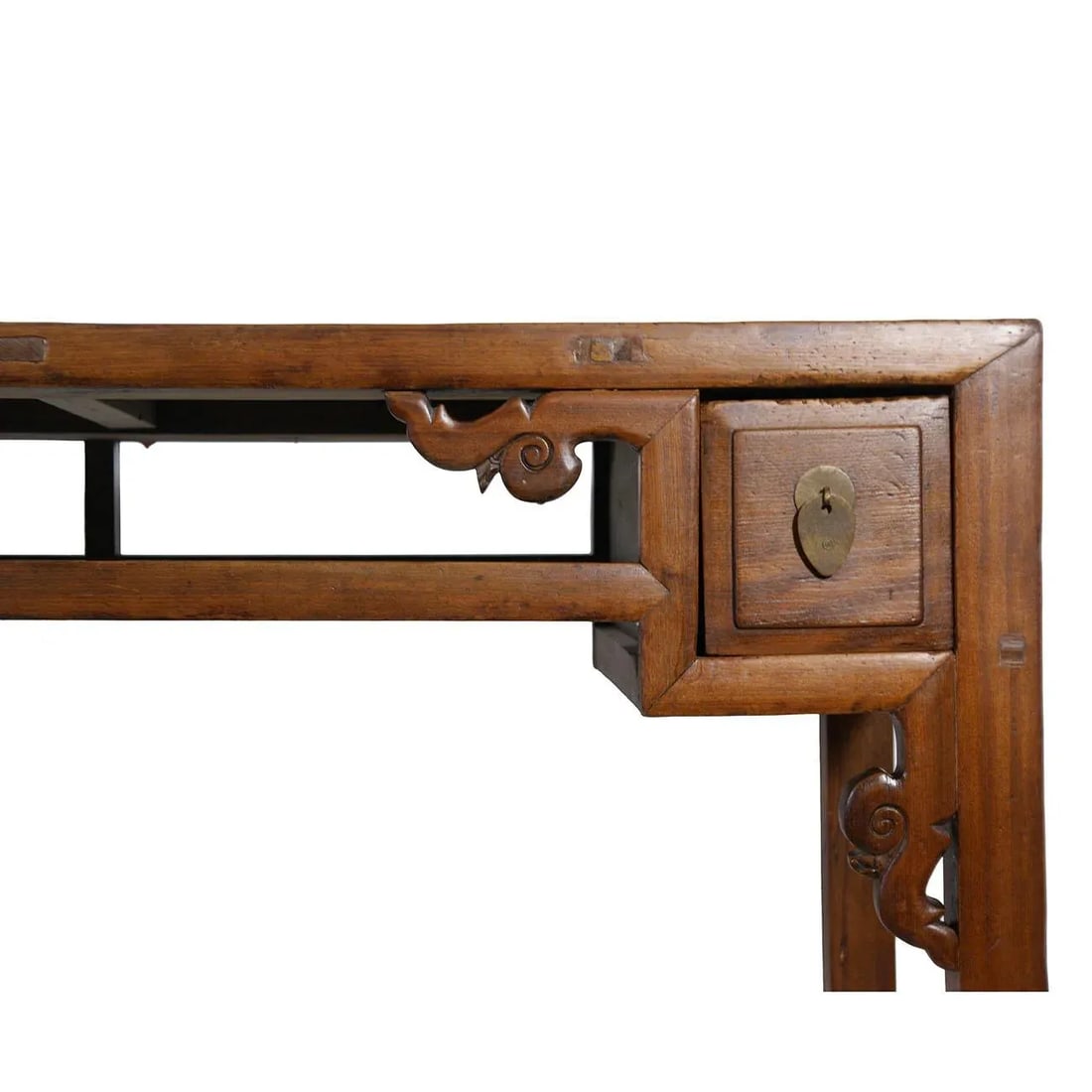 19th Century Antique Chinese Open Carved Altar/Sofa Table, Console - 6