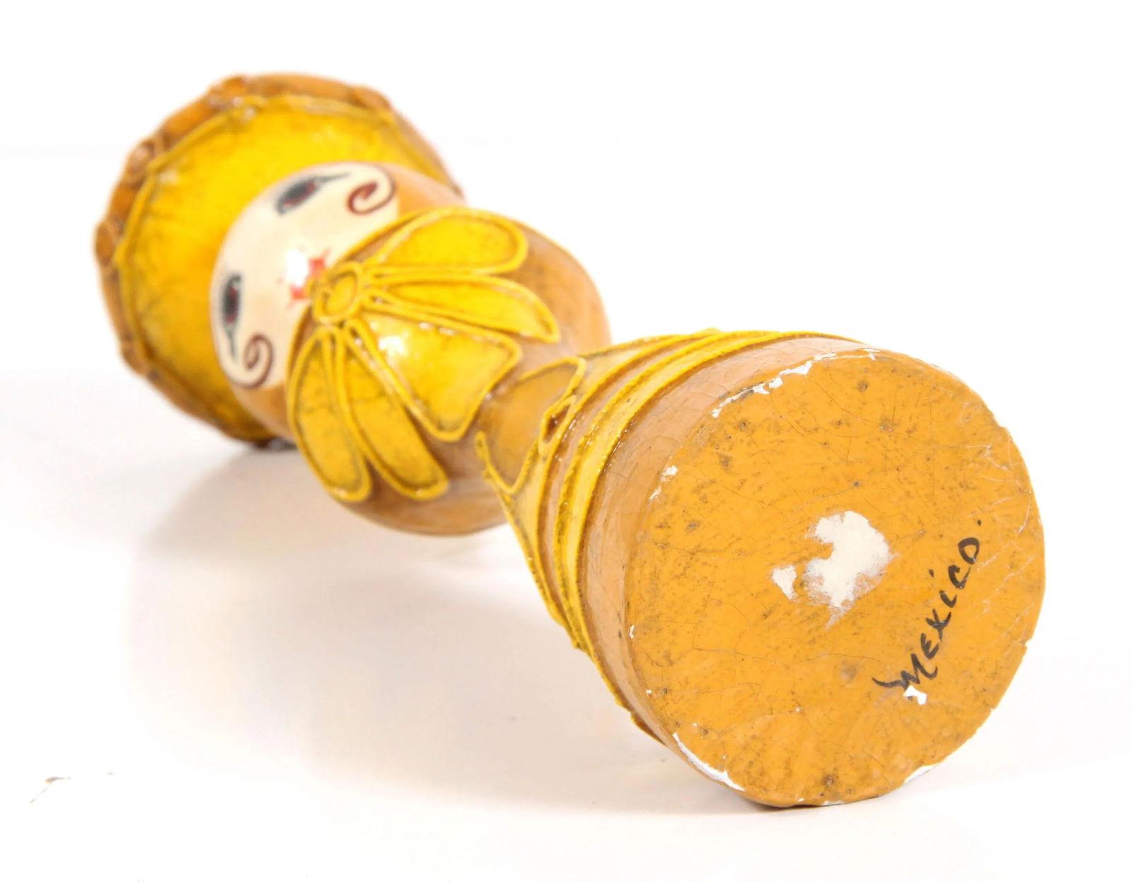 Vintage 1960's Gemma Taccogna Mexican Paper Mache Candle Stick Holder - 6