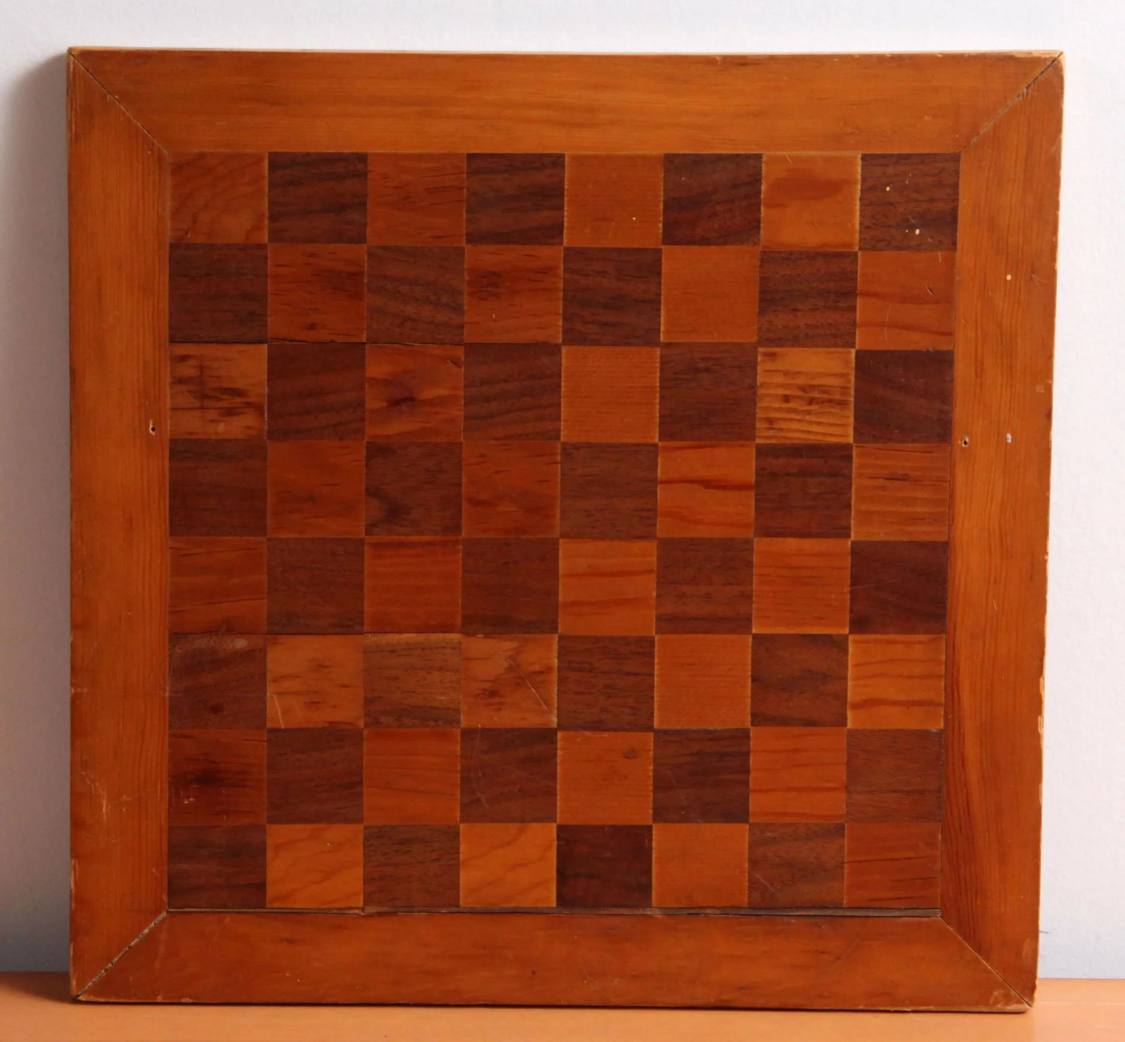 Vintage Americana Homemade Chess or Checkers Game Board - 4