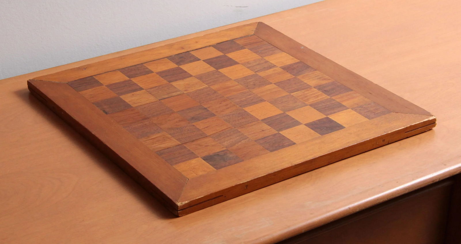 Vintage Americana Homemade Chess or Checkers Game Board - 5