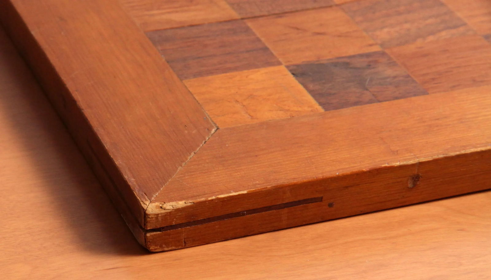 Vintage Americana Homemade Chess or Checkers Game Board - 6