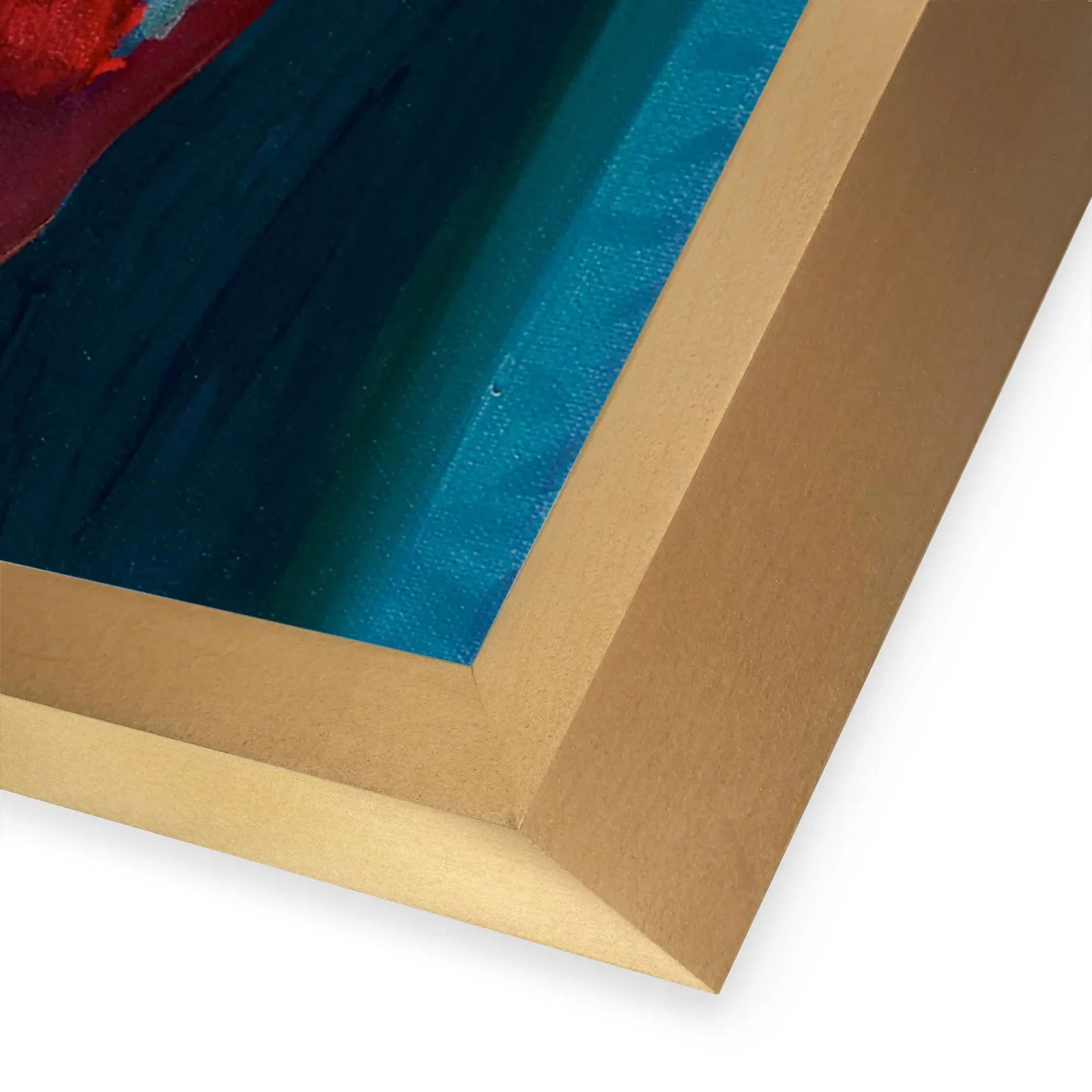 Moroccan Rose by Rhiannon Salisbury in Gold Frame, Small Art Print - 2