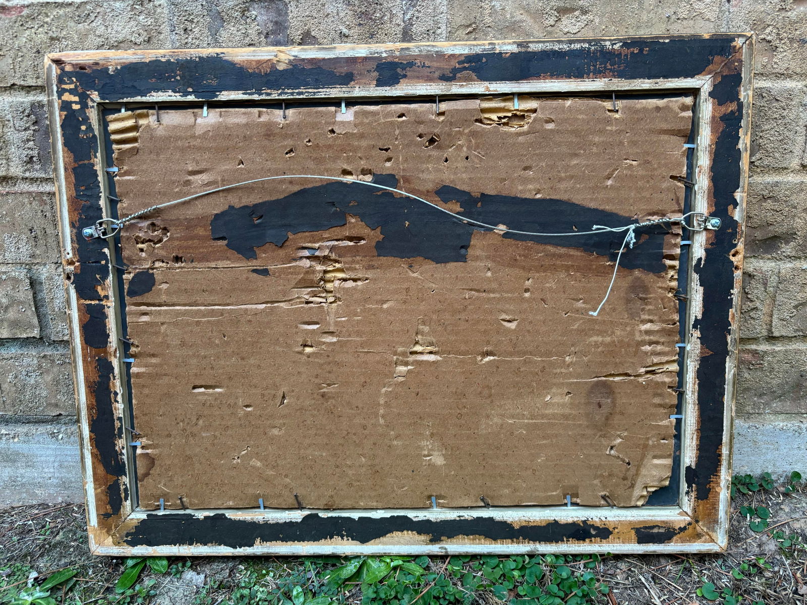 Vintage Barrel of Peaches Still Life Oil Painting, Framed - 5