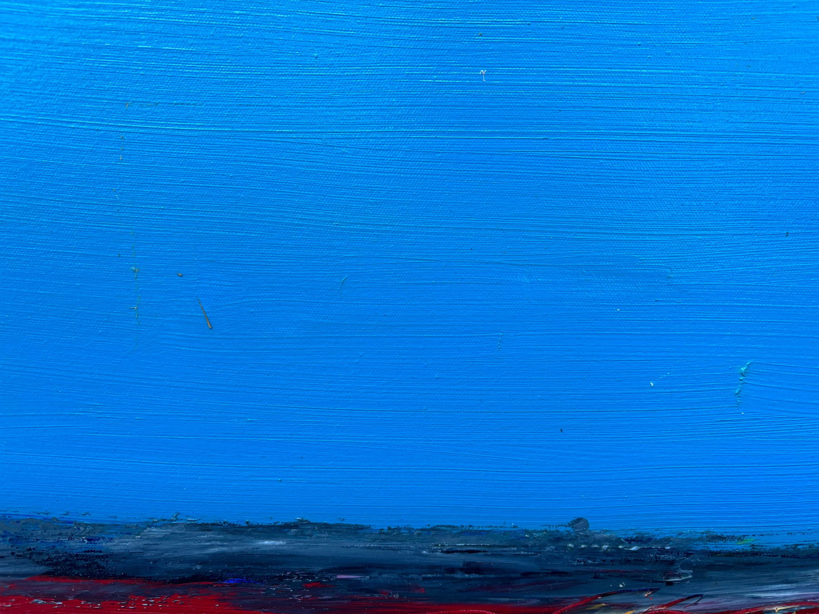 Field of Rest Vibrant Textured Abstract Landscape Oil Painting on Canvas by Robert Lackney - 5