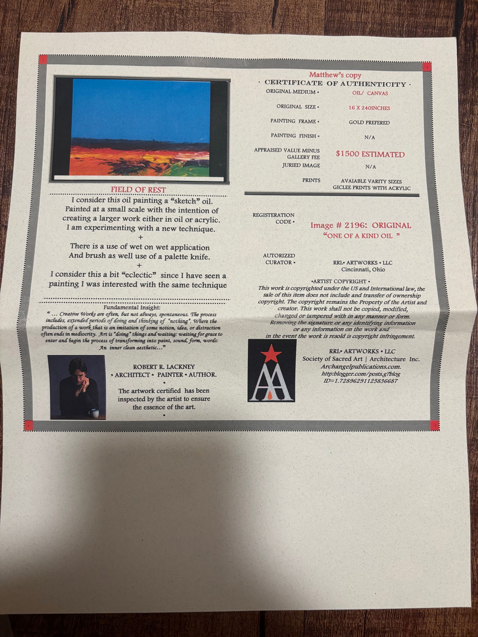 Field of Rest Vibrant Textured Abstract Landscape Oil Painting on Canvas by Robert Lackney - 9