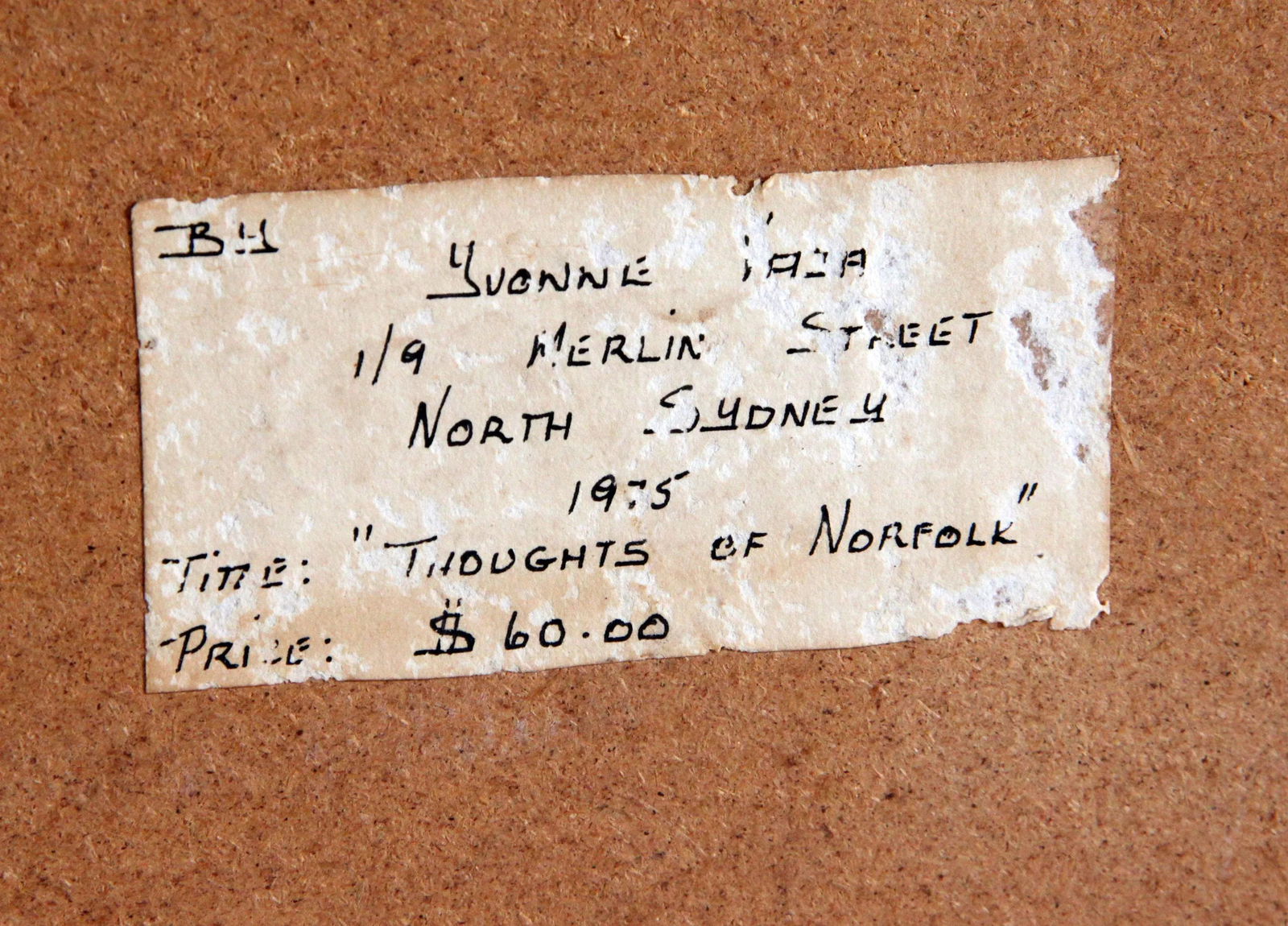 Vintage C.1975 Cubist Abstract Landscape Painting by Yvonne Vaya - 9