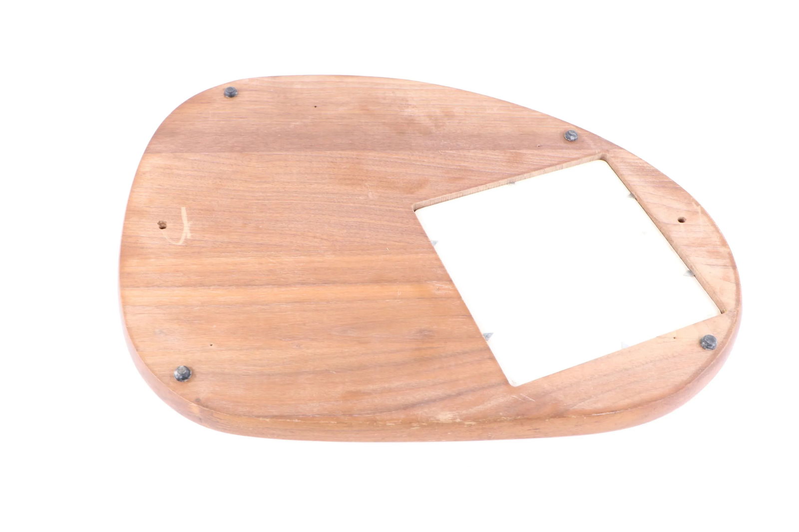 Vintage 1970s Mid-Century Modern Wood Fruit Cheese Charcuterie Board Serving Tray - 9