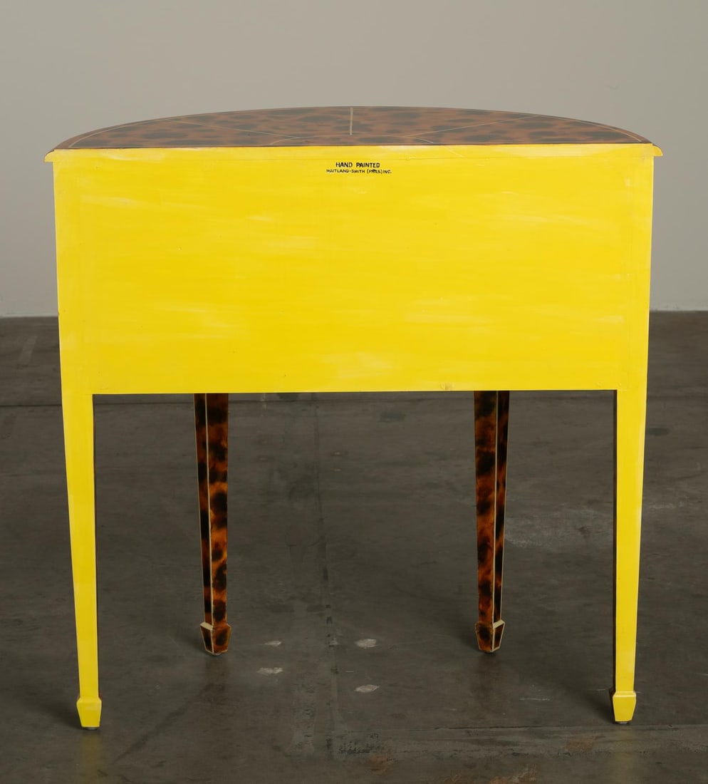 1980s Maitland Smith FAUX-Tortoise-Shell Console Table "˜Trompe L'oeil' Masterpiece - 6