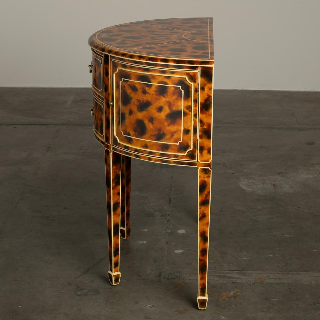 1980s Maitland Smith FAUX-Tortoise-Shell Console Table "˜Trompe L'oeil' Masterpiece - 7