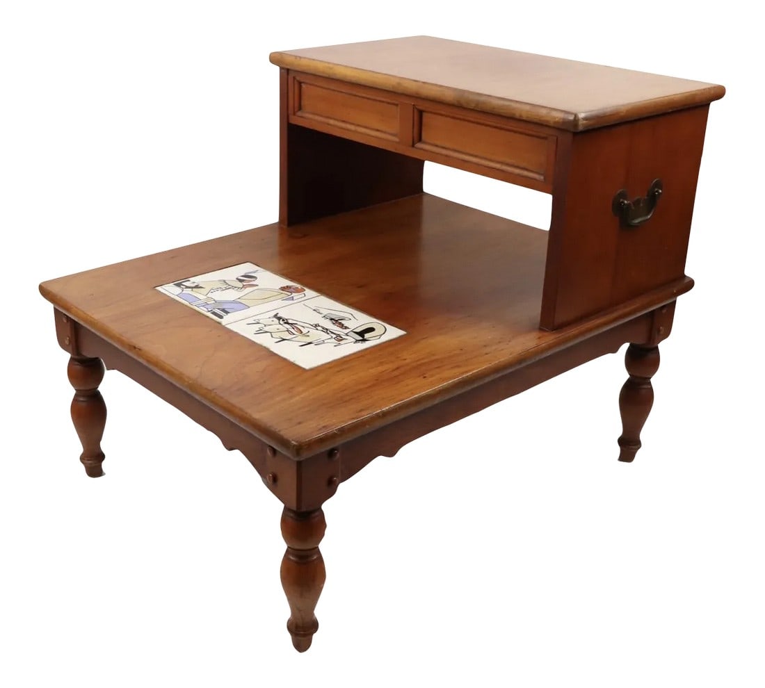 Vintage Lane Furniture Mid-Century Modern Tile Side Table