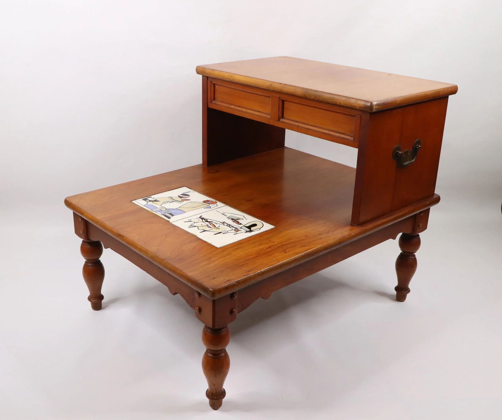 Vintage Lane Furniture Mid-Century Modern Tile Side Table - 2