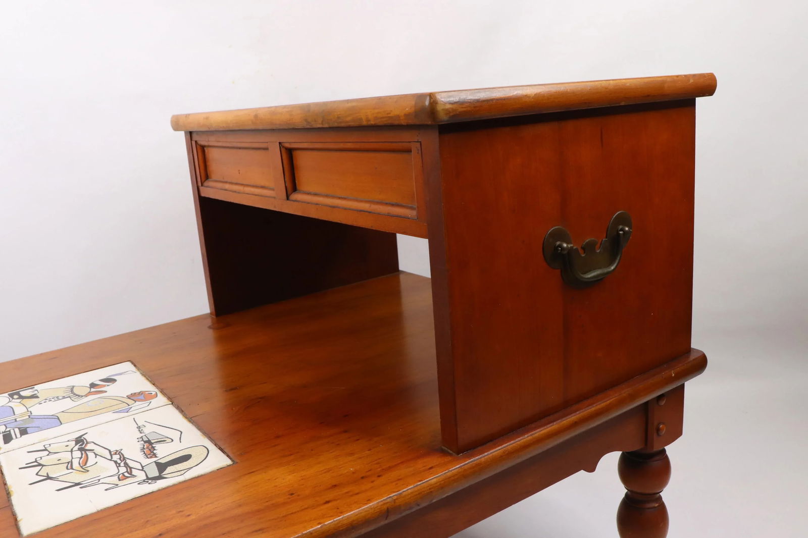 Vintage Lane Furniture Mid-Century Modern Tile Side Table - 4