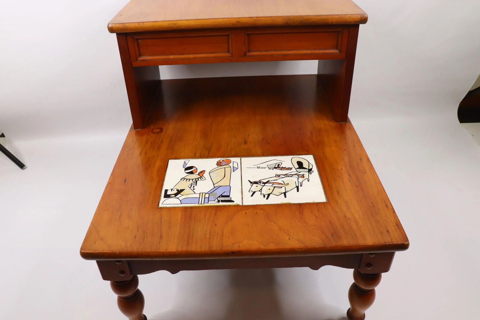 Vintage Lane Furniture Mid-Century Modern Tile Side Table - 6