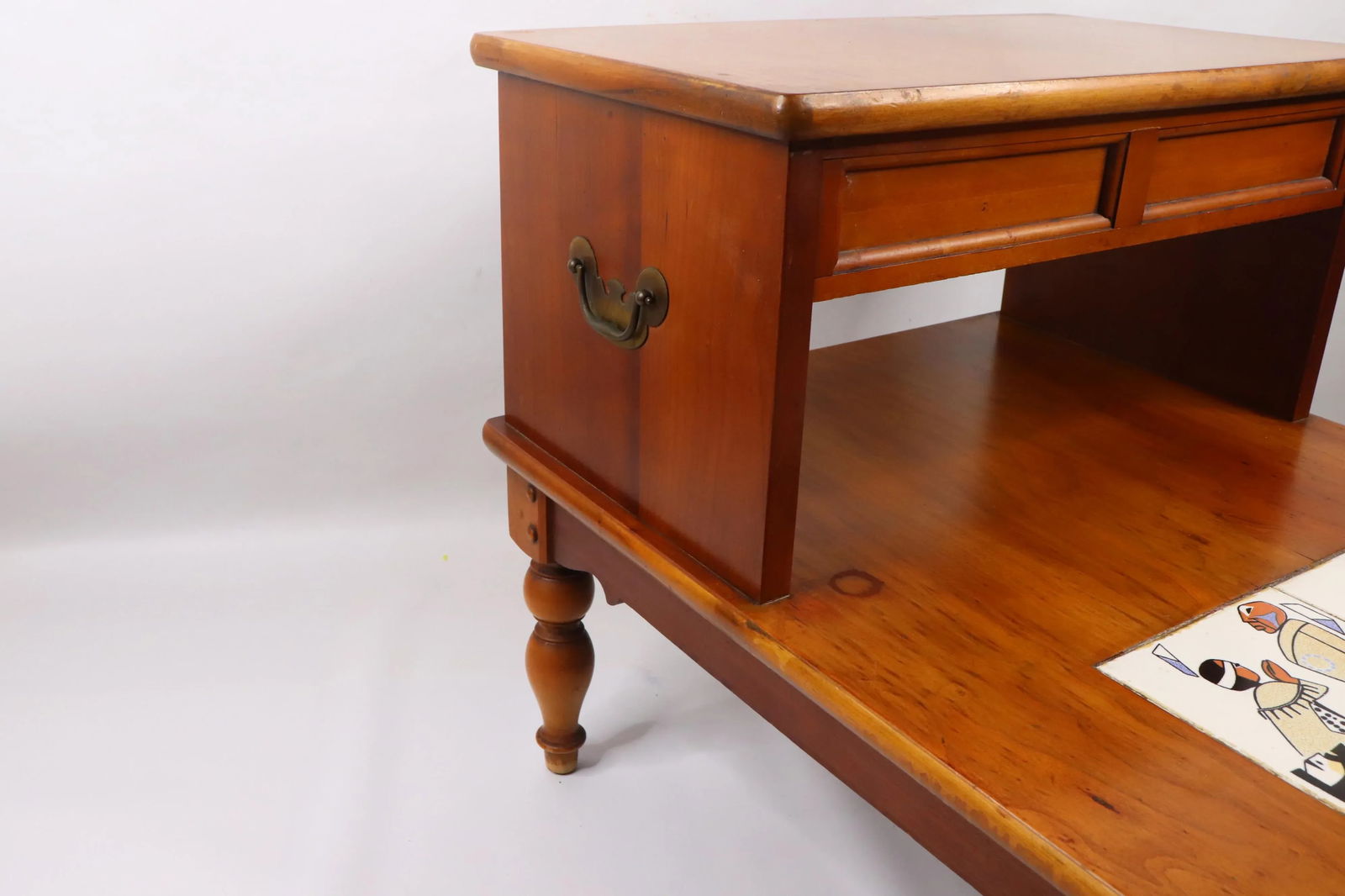 Vintage Lane Furniture Mid-Century Modern Tile Side Table - 9